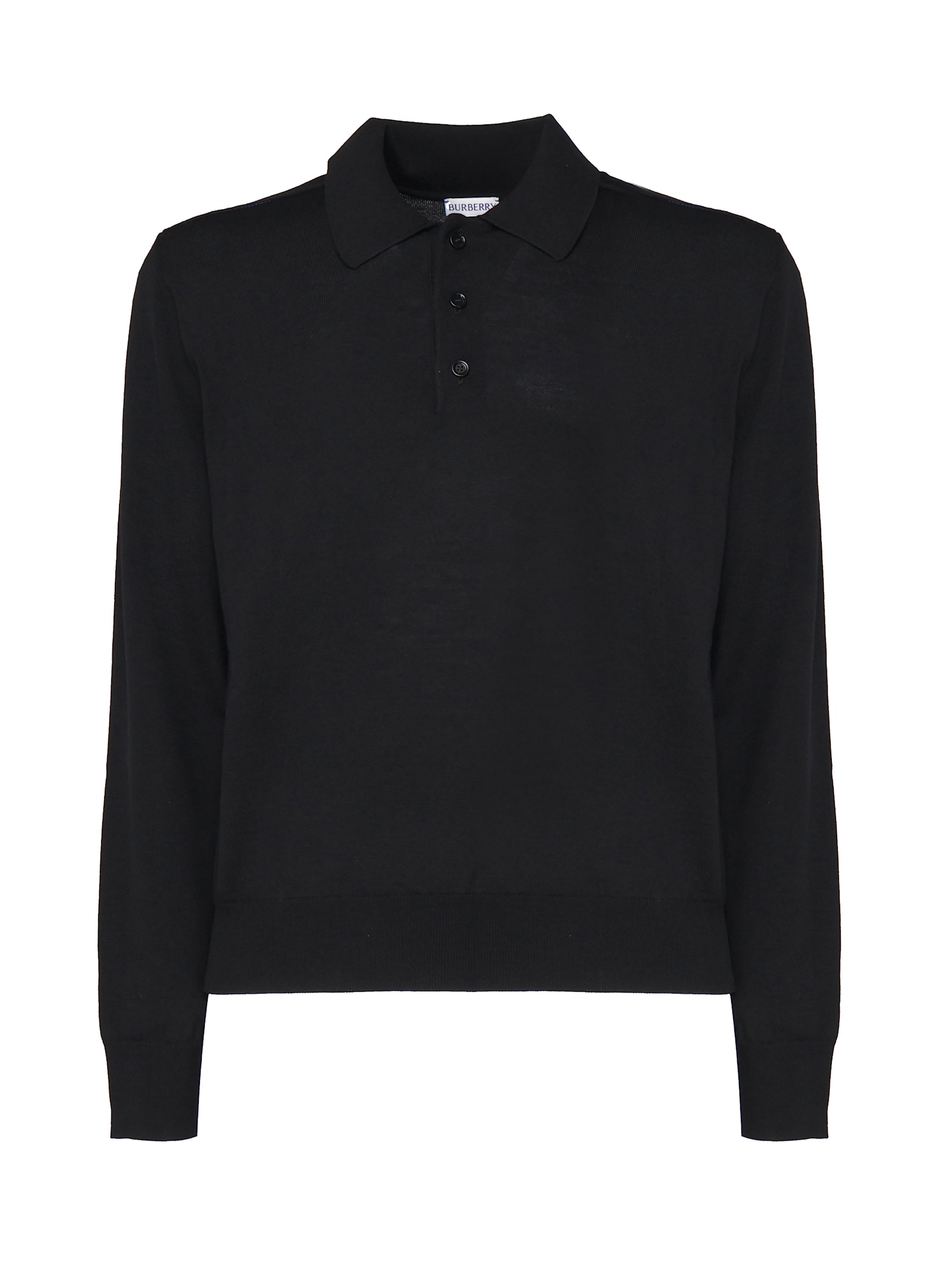 Shop Burberry Knit In Wool In Black