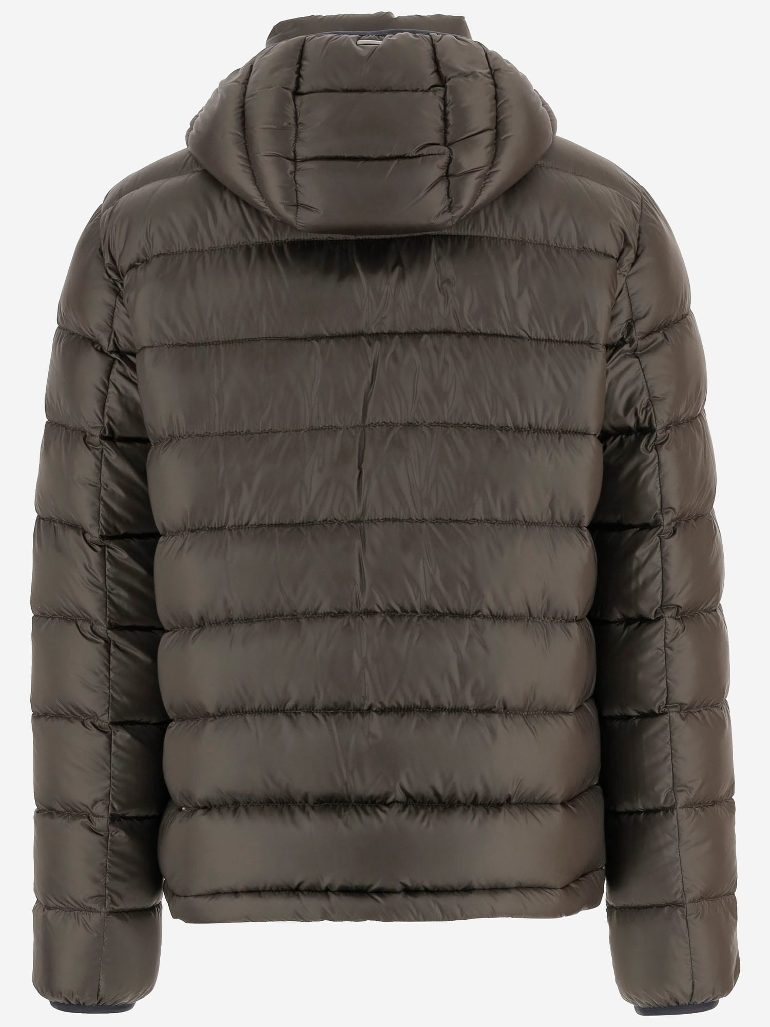 Herno Long-sleeved Cotton Jacket In Green