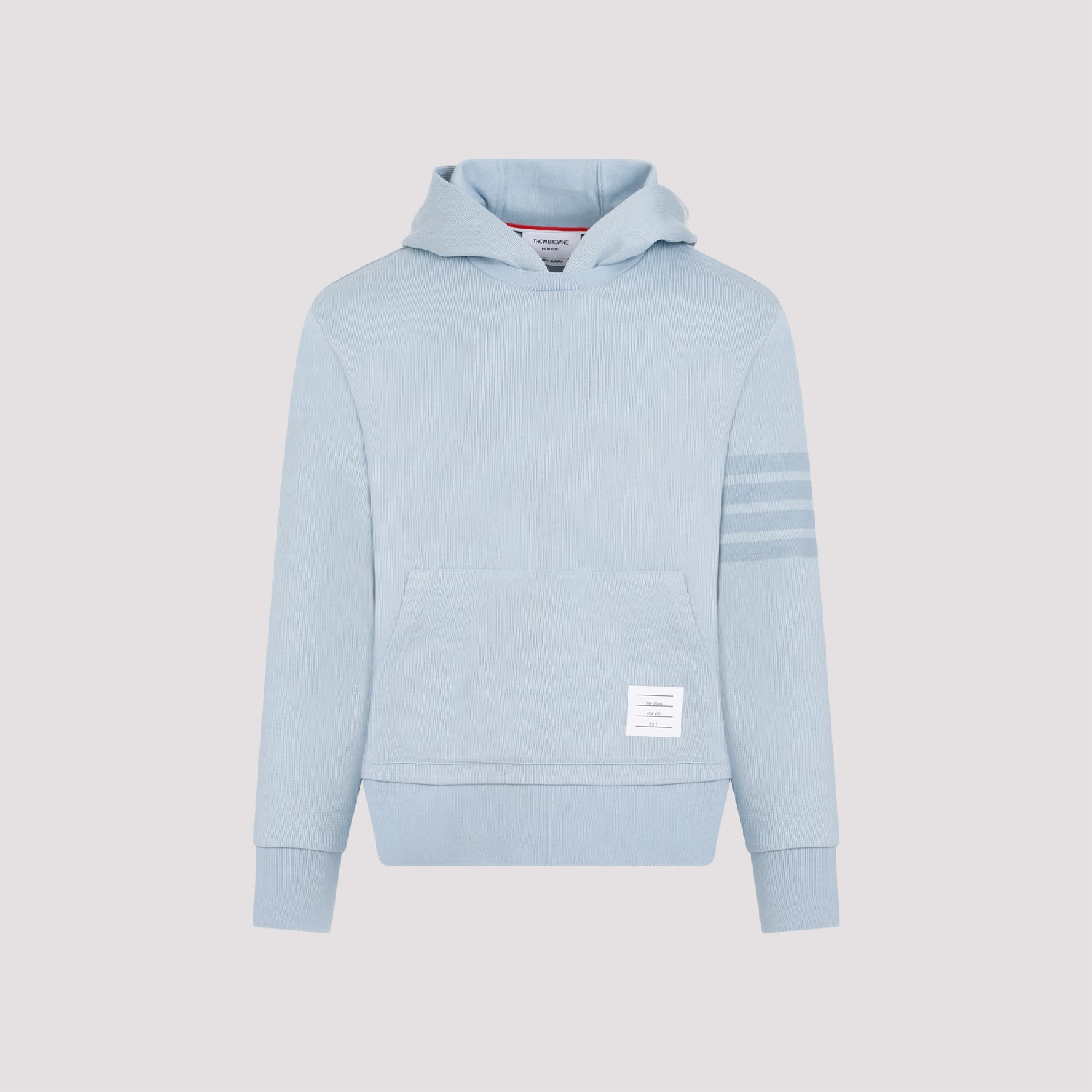 Shop Thom Browne Crewneck Hoodie Pullover In Light Blue