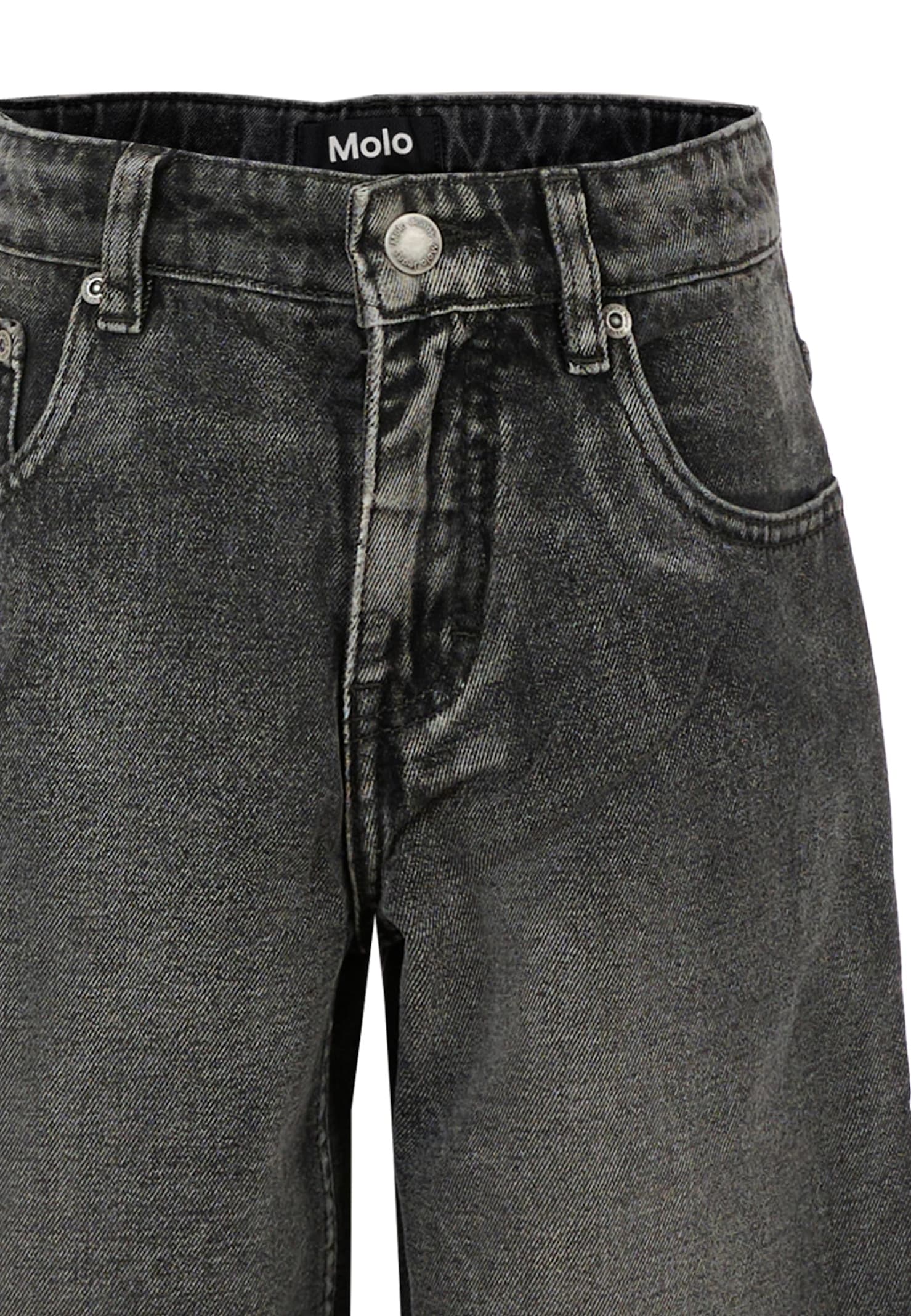 Molo Grey Jeans For Kids In Gray