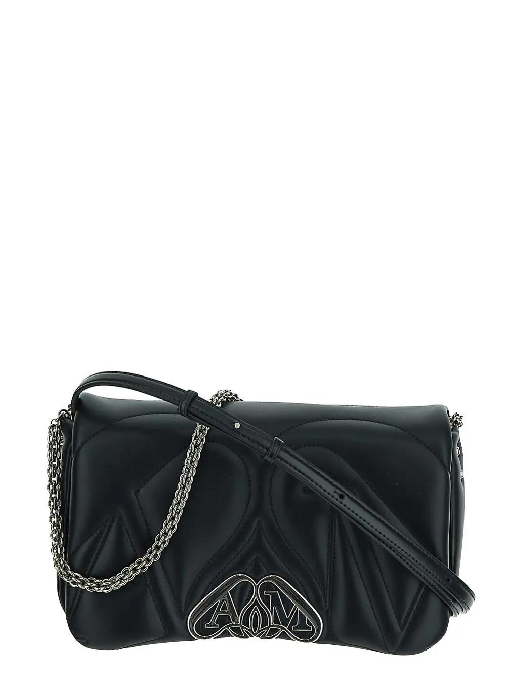 Shop Alexander Mcqueen The Seal Small Bag In Black