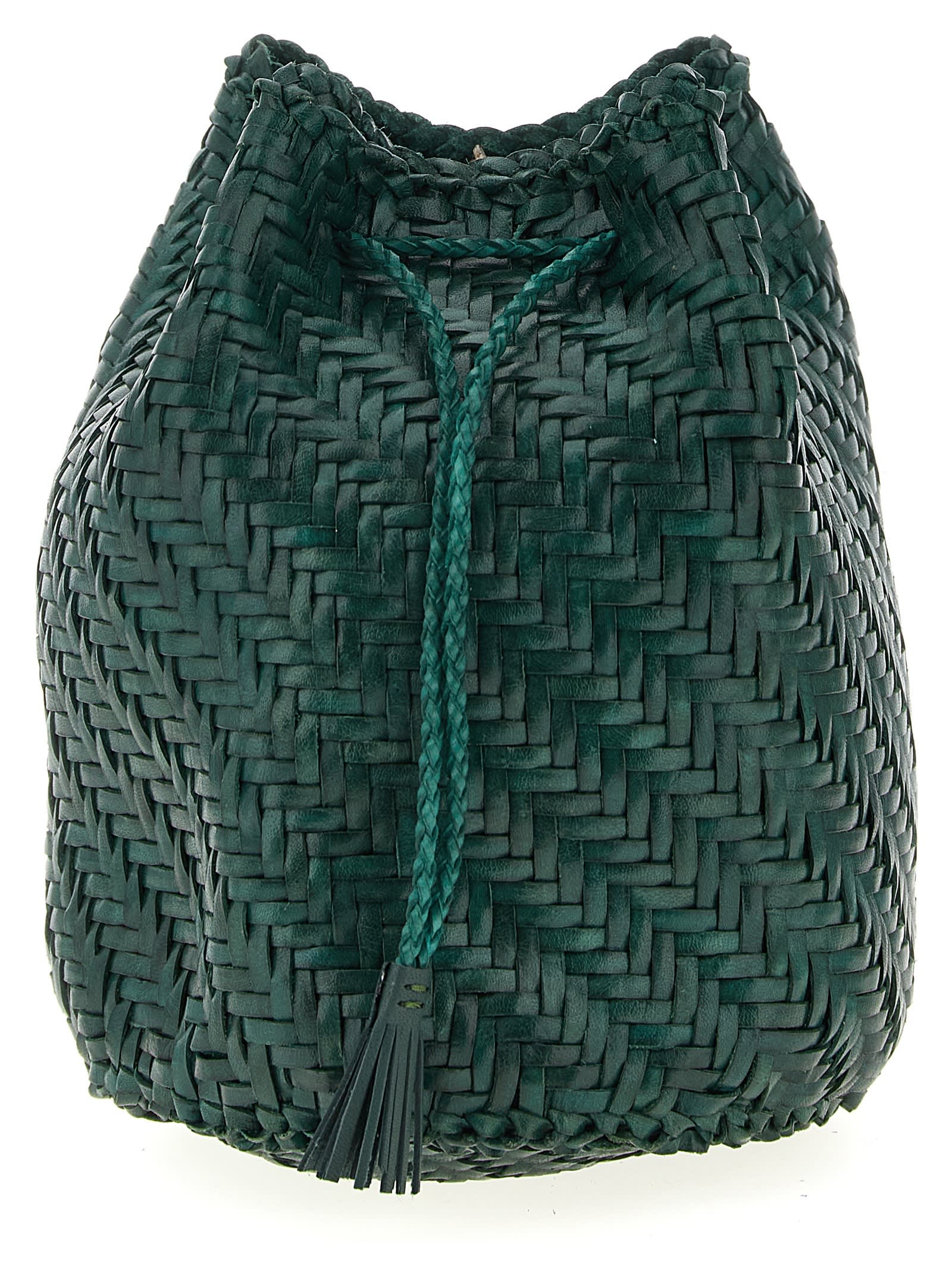 Dragon Diffusion Pompom Double Jump Crossbody Bags Green In Green