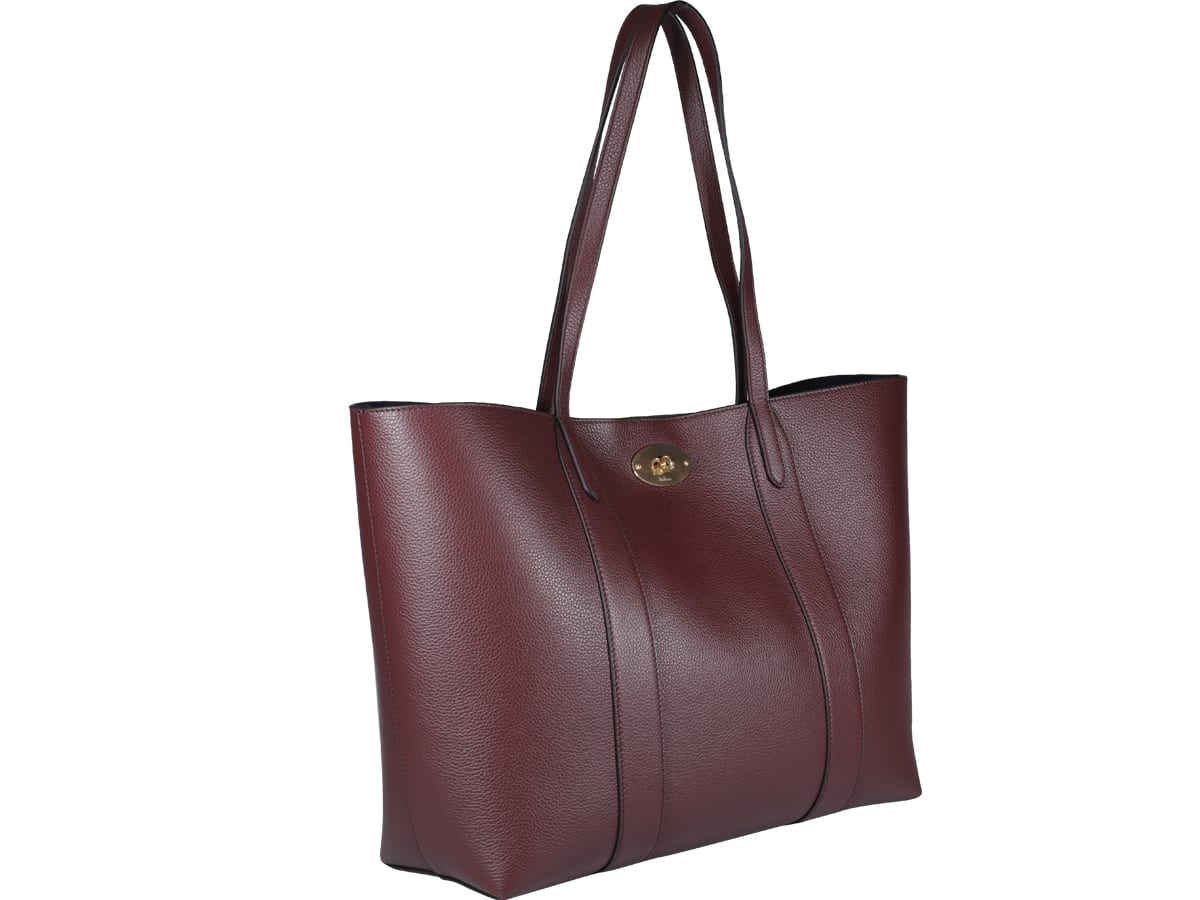 Shop Mulberry Bayswater Tote Small In Red
