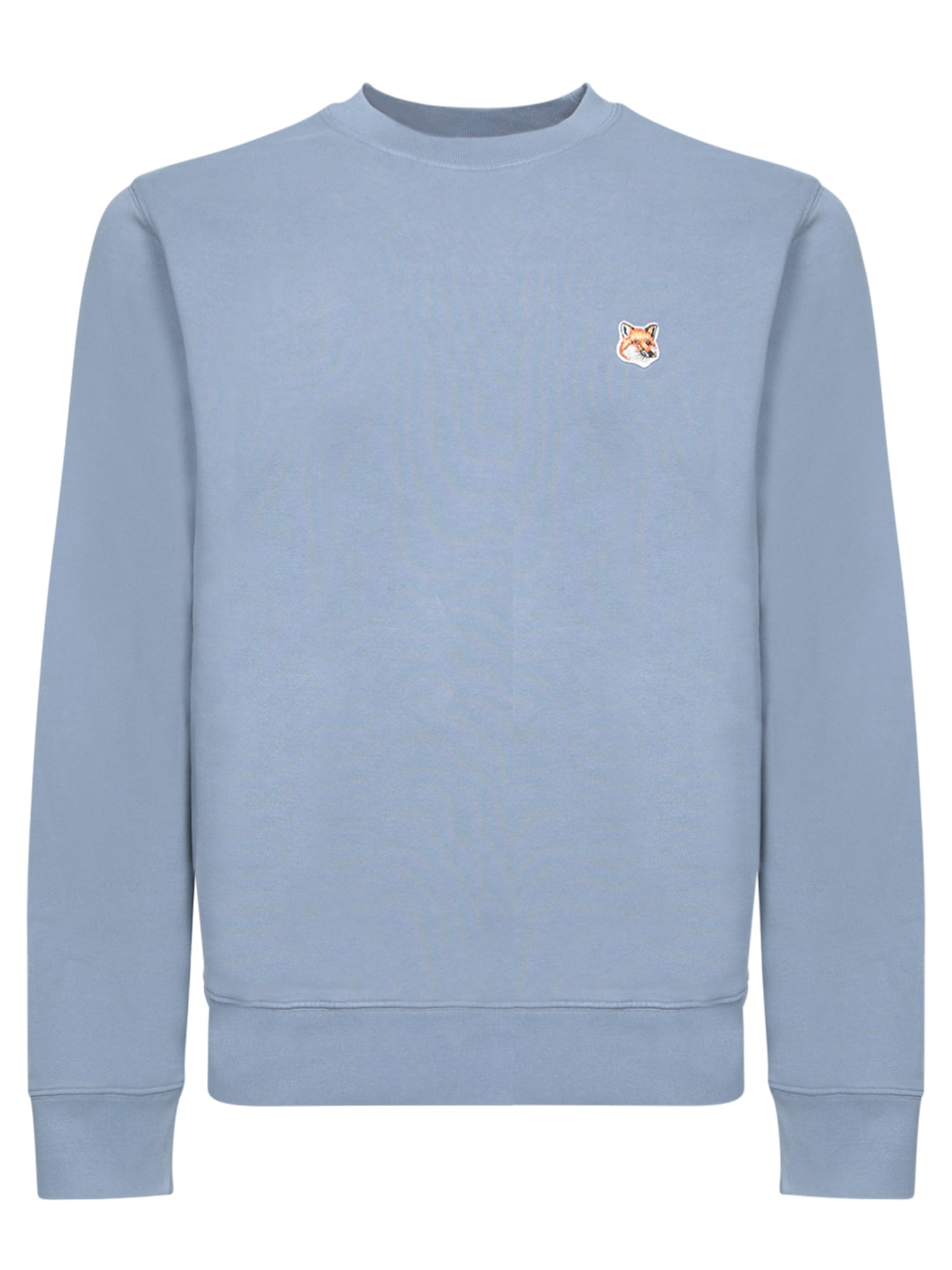 Maison Kitsuné Fox Head Light Blue Sweatshirt