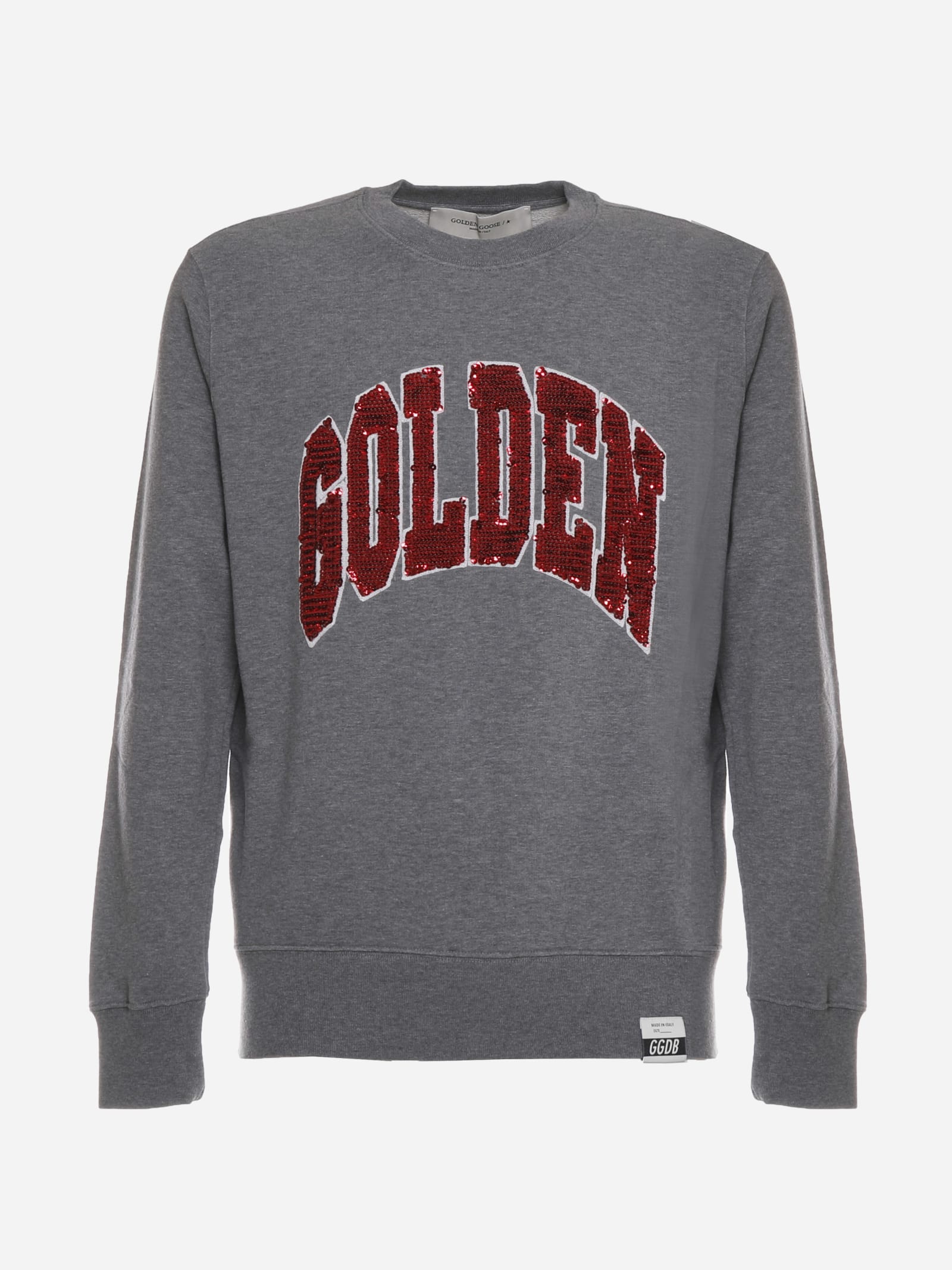 Golden Goose Cotton Sweatshirt With Sequin Logo