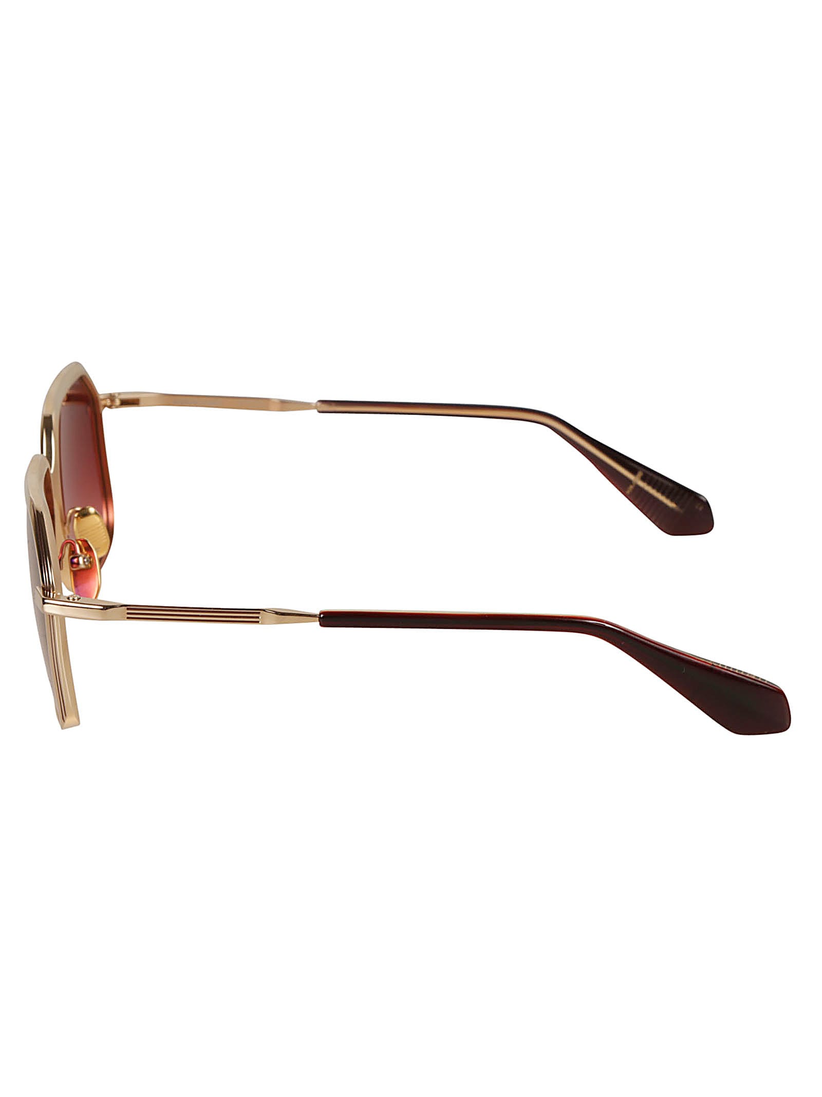 Shop Jacques Marie Mage Aida Sunglasses Sunglasses In Gold