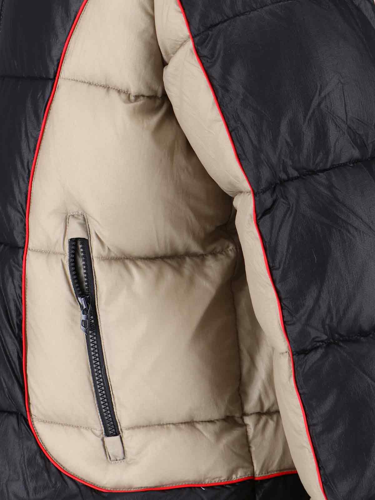 Diesel Mens 9xx W-ostend Hooded Shiny-ripstop Puffer Jacket In Black