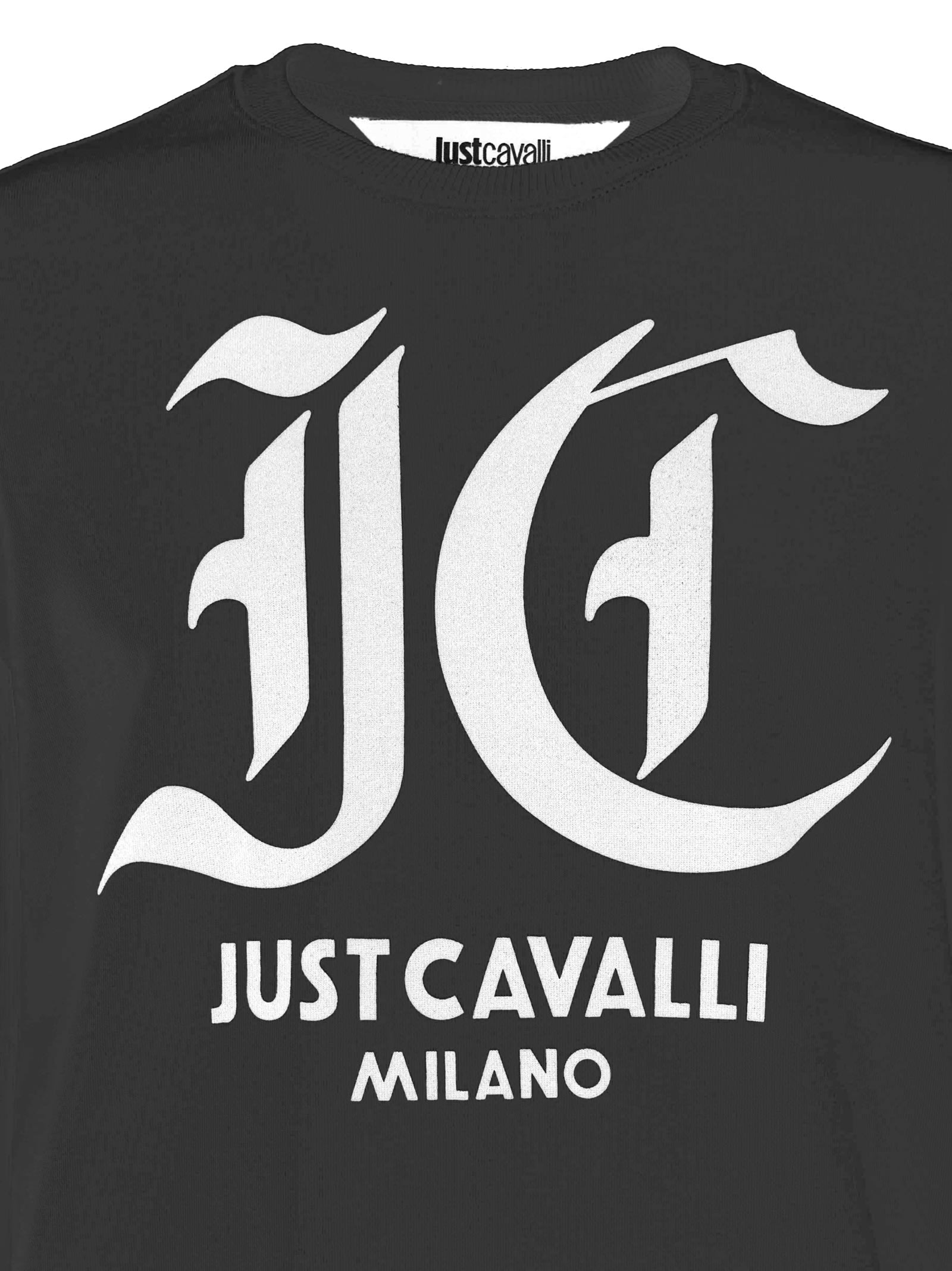 Shop Just Cavalli Hoodie In Black