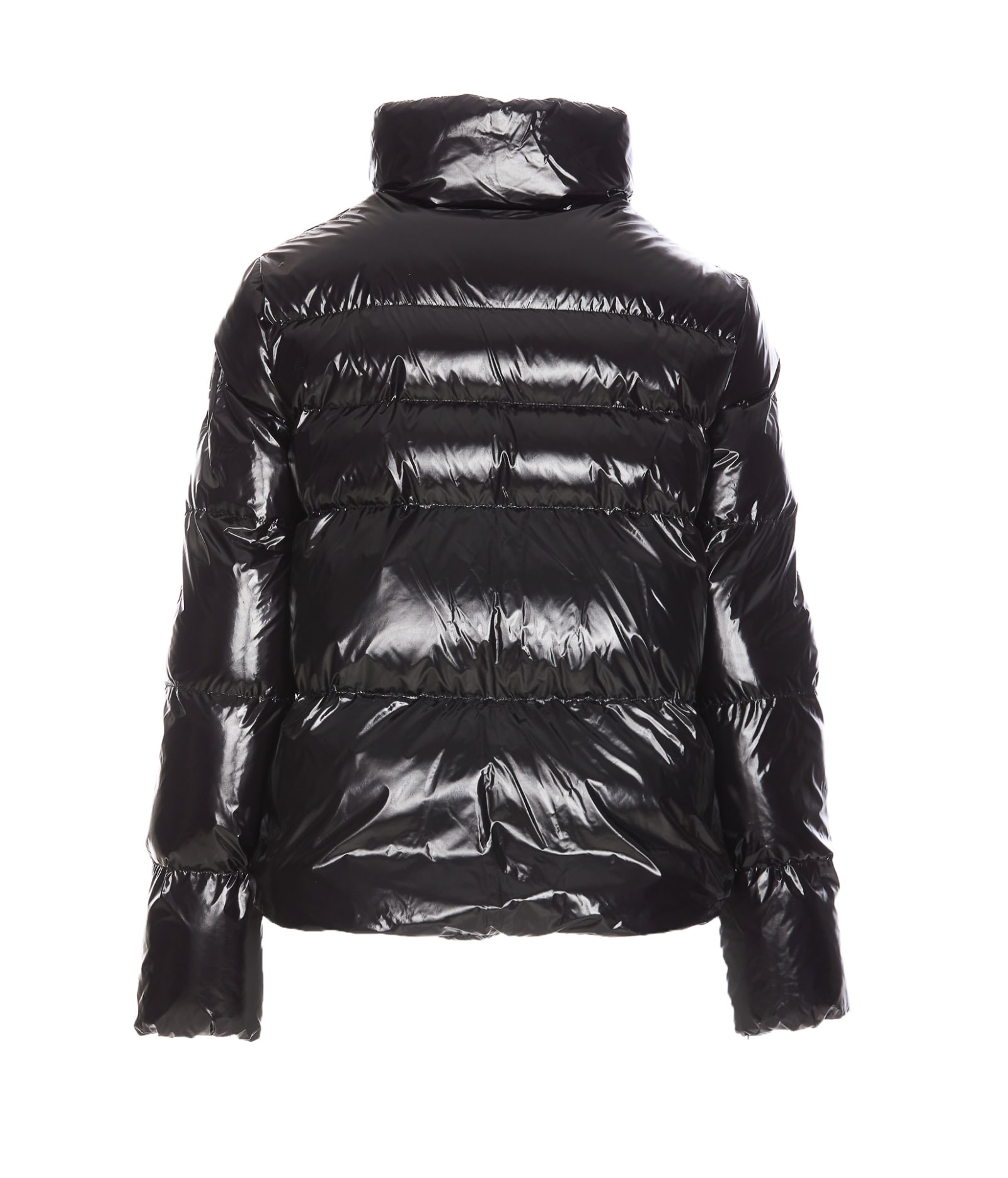 Shop Pinko Micro Down Jacket In Nero Limousine