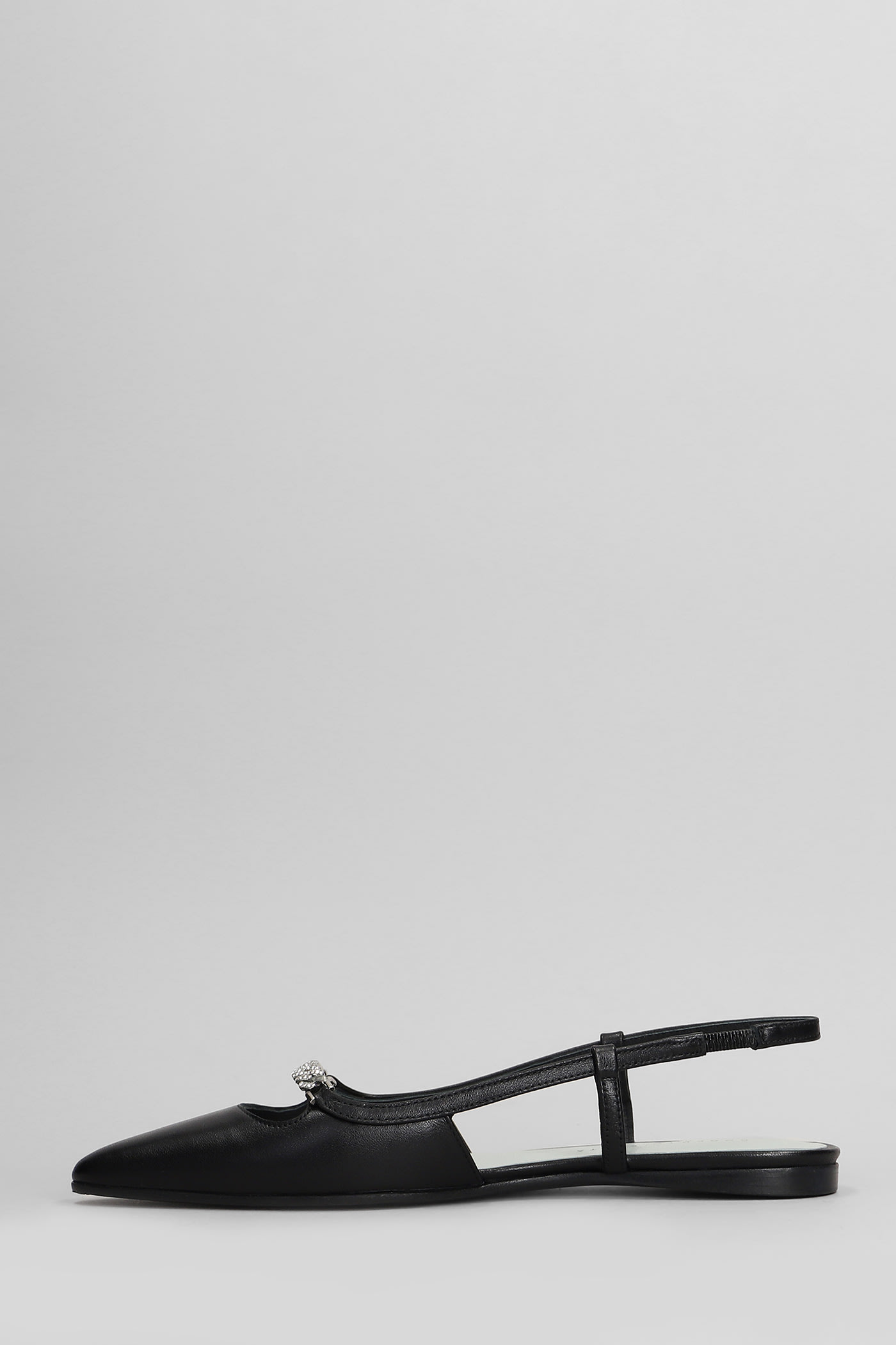 Roberto Festa Floras Ballet Flats In Black Leather In Black