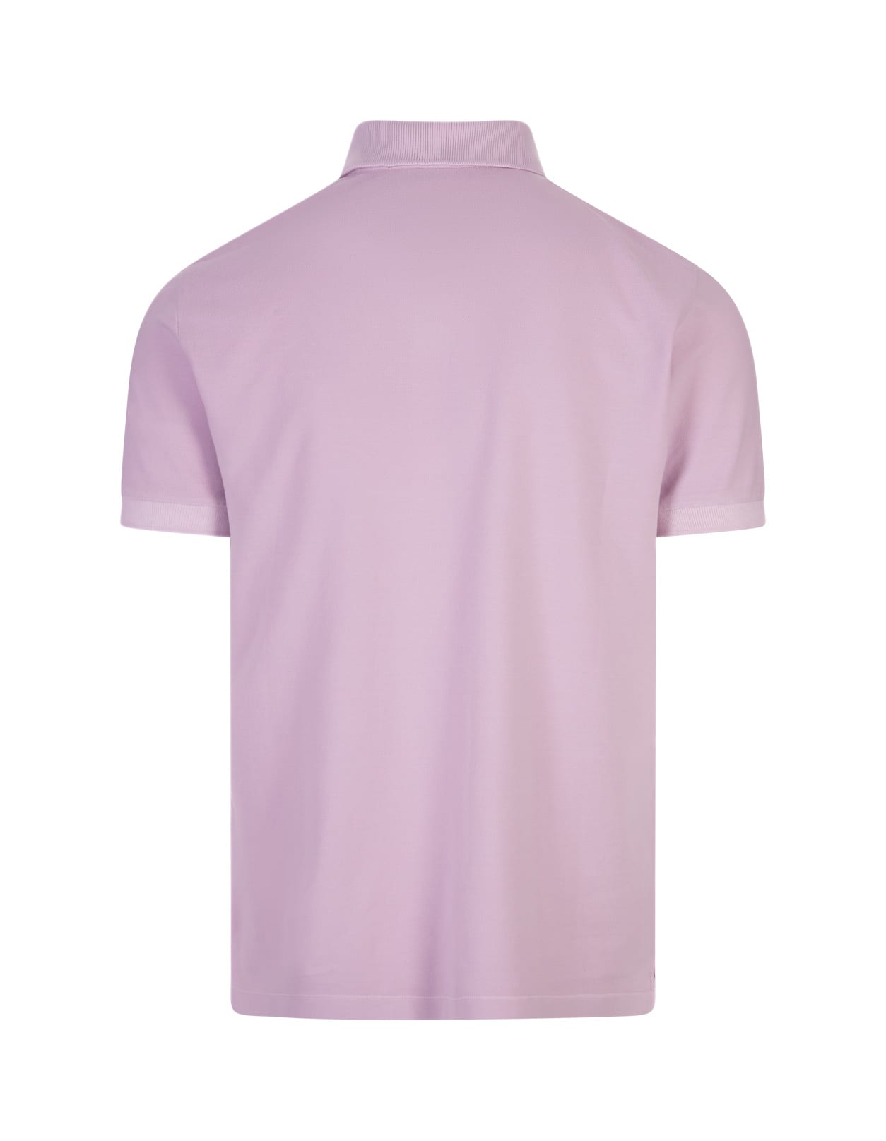 Shop Stone Island Pink Pigment Dyed Slim Fit Polo Shirt