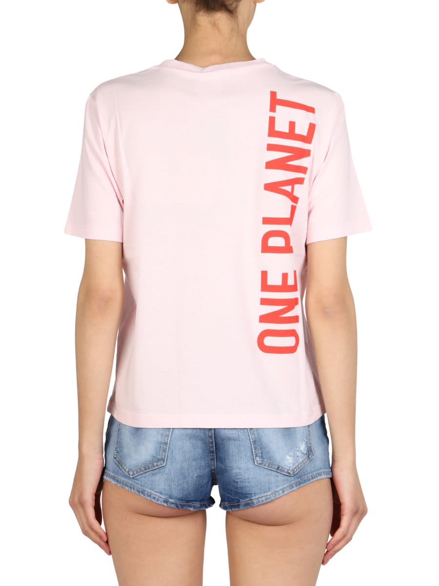 Shop Dsquared2 Logo Print T-shirt In Pink