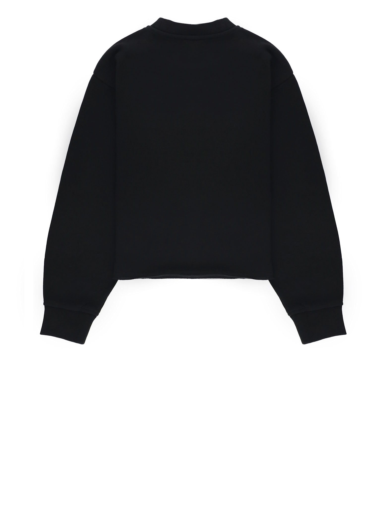 Stella Mccartney Embroidered Fleece Top In Black