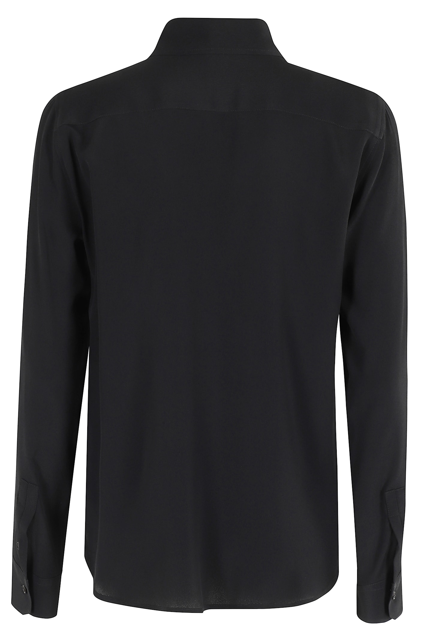 Seventy Refined Black Shirt With Regular Collar In Black