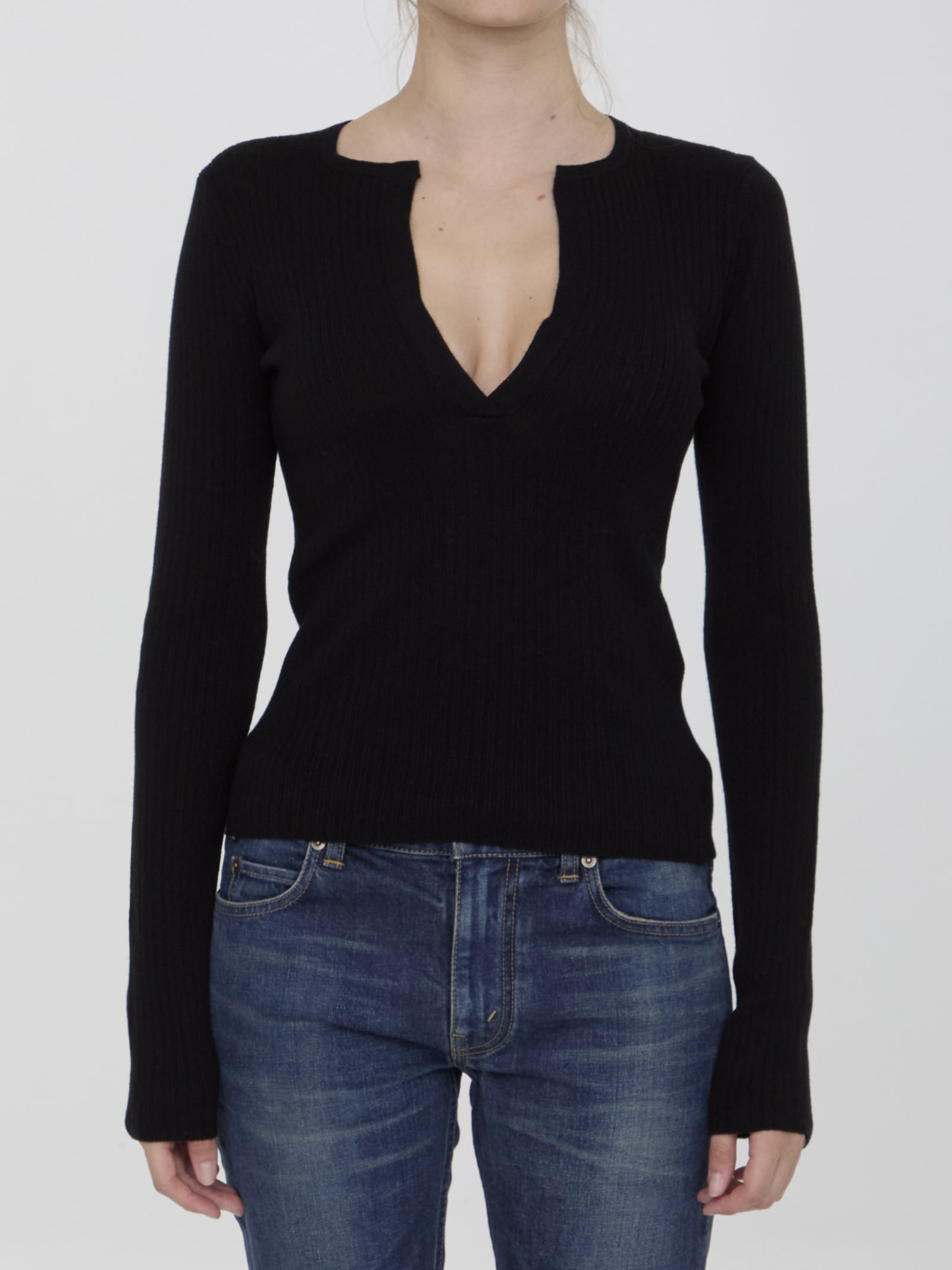 Shop Max Mara Urlo Top In Black