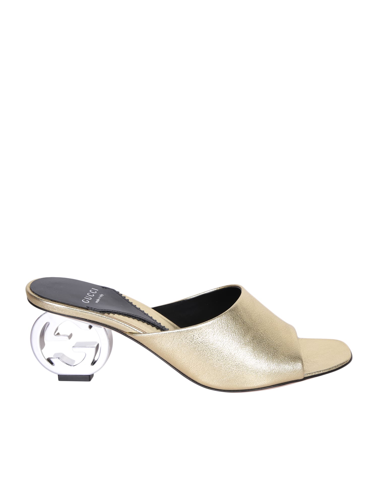 Gg Heeled Mules Sandals By Gucci