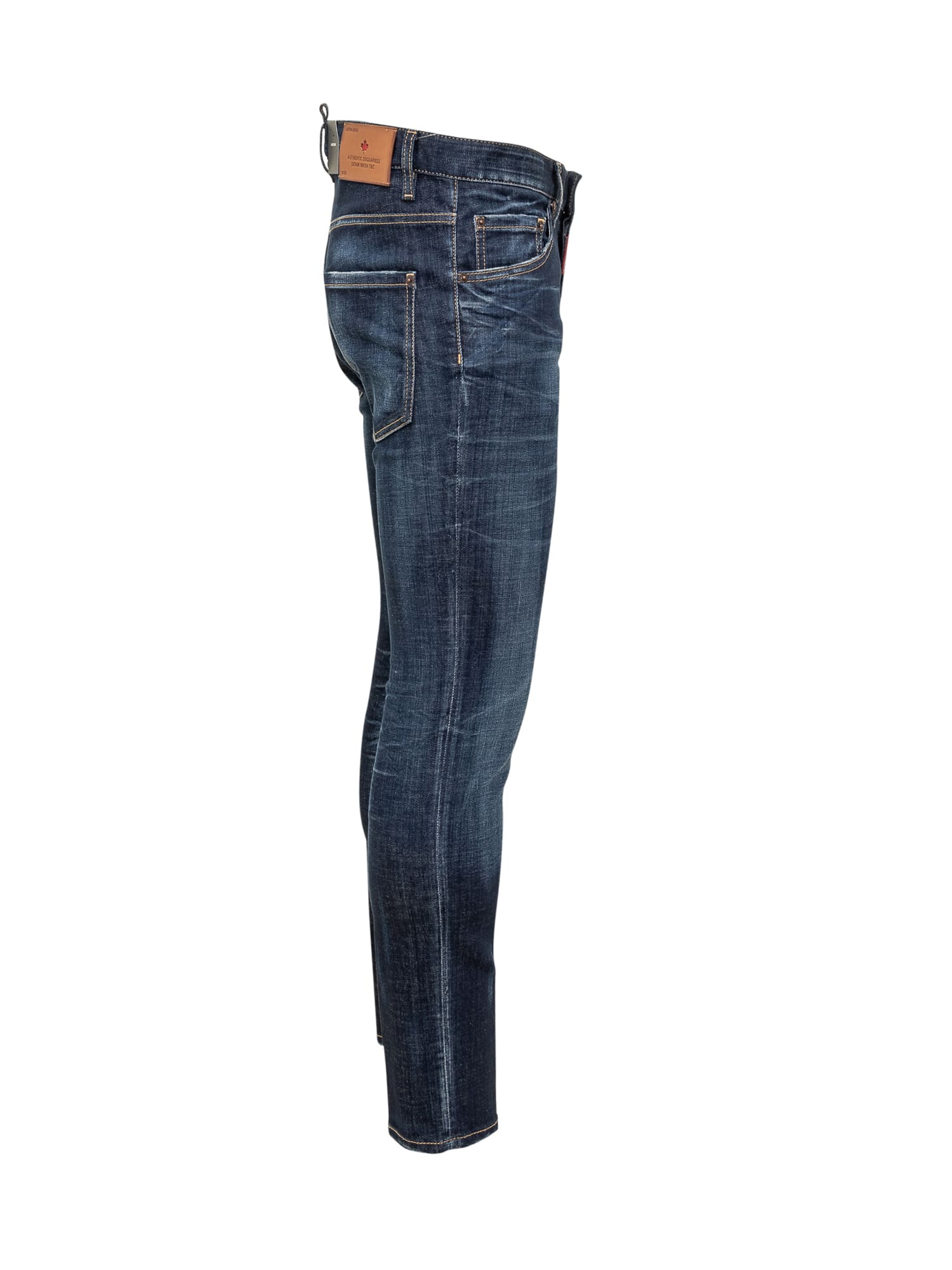 Shop Dsquared2 Skater Jeans In Navy Blue