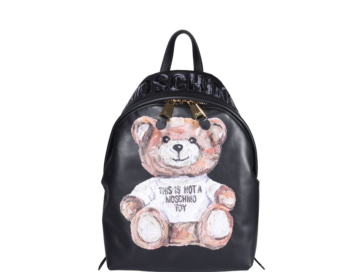 Moschino Painted Teddy Bear Backpack
