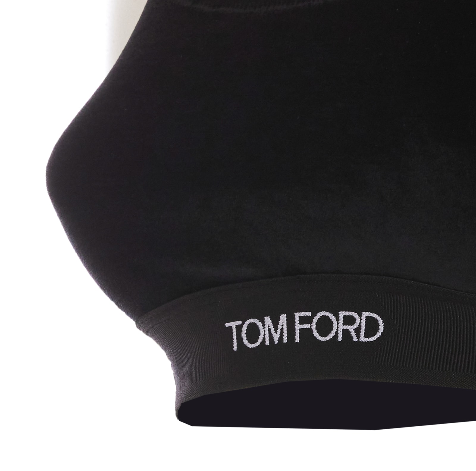 Shop Tom Ford Logo Top In Black