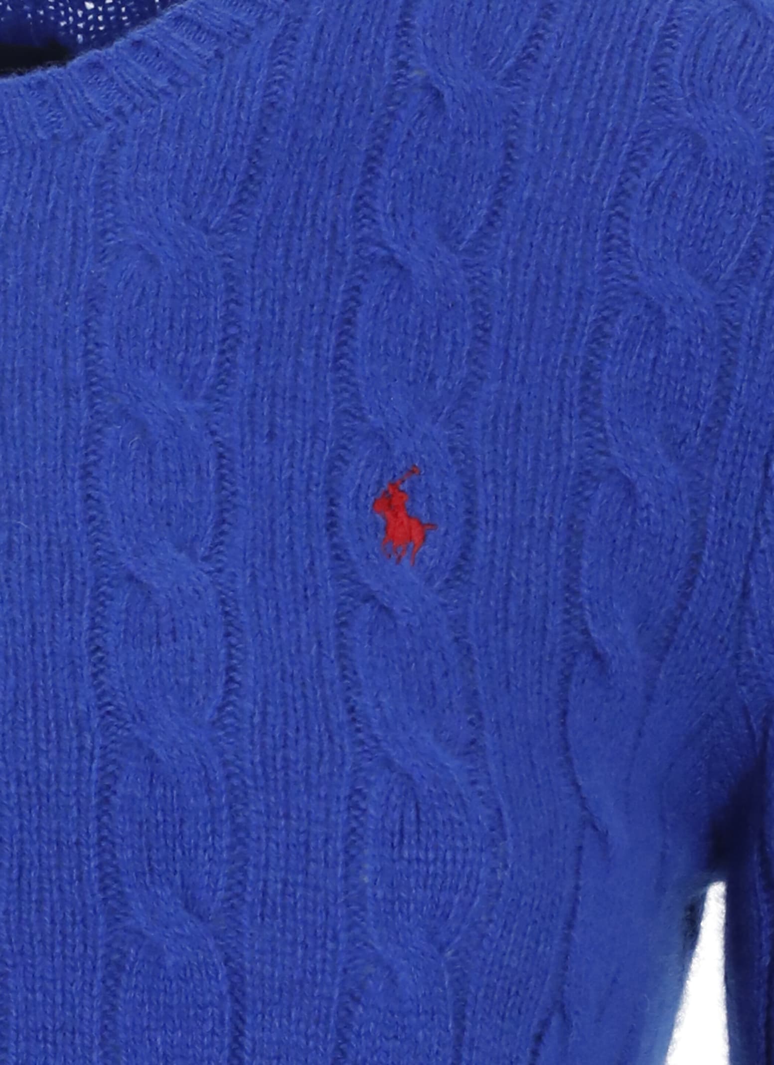 Shop Ralph Lauren Wool Sweater In Blue