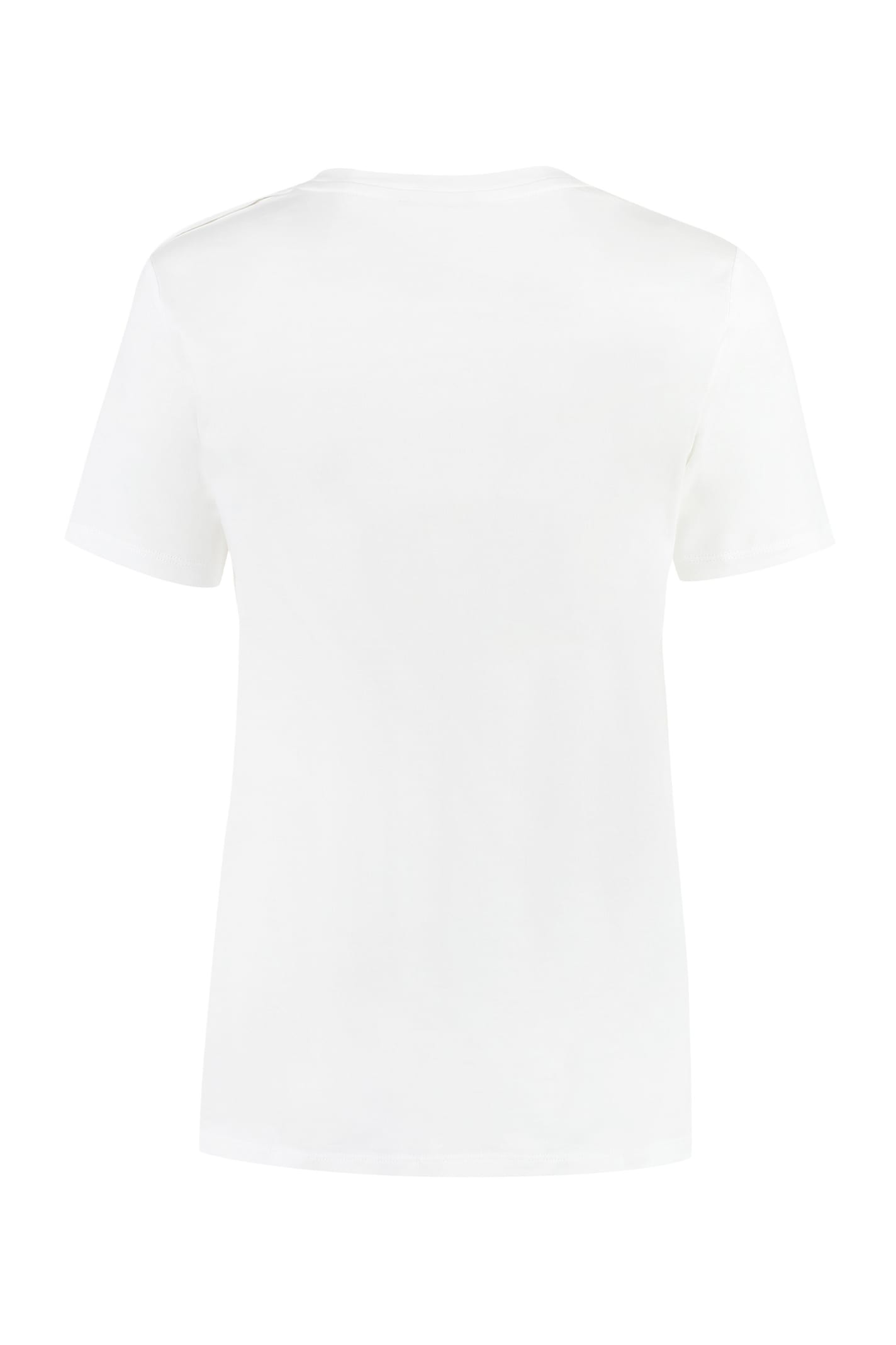 Balmain Logo Cotton Jersey Tank Top In White