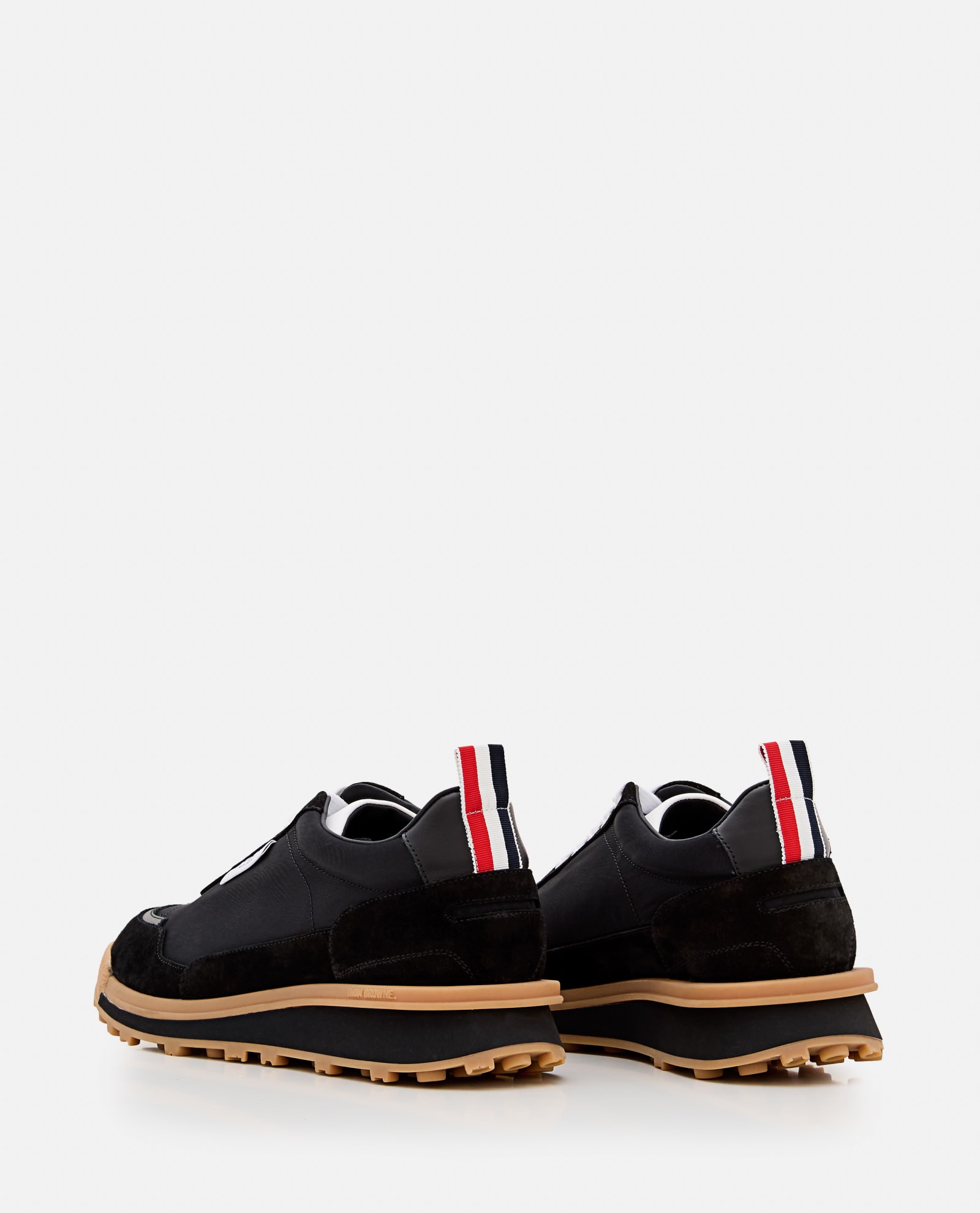 Shop Thom Browne Alumni Trainer In Tech Nylon In Black