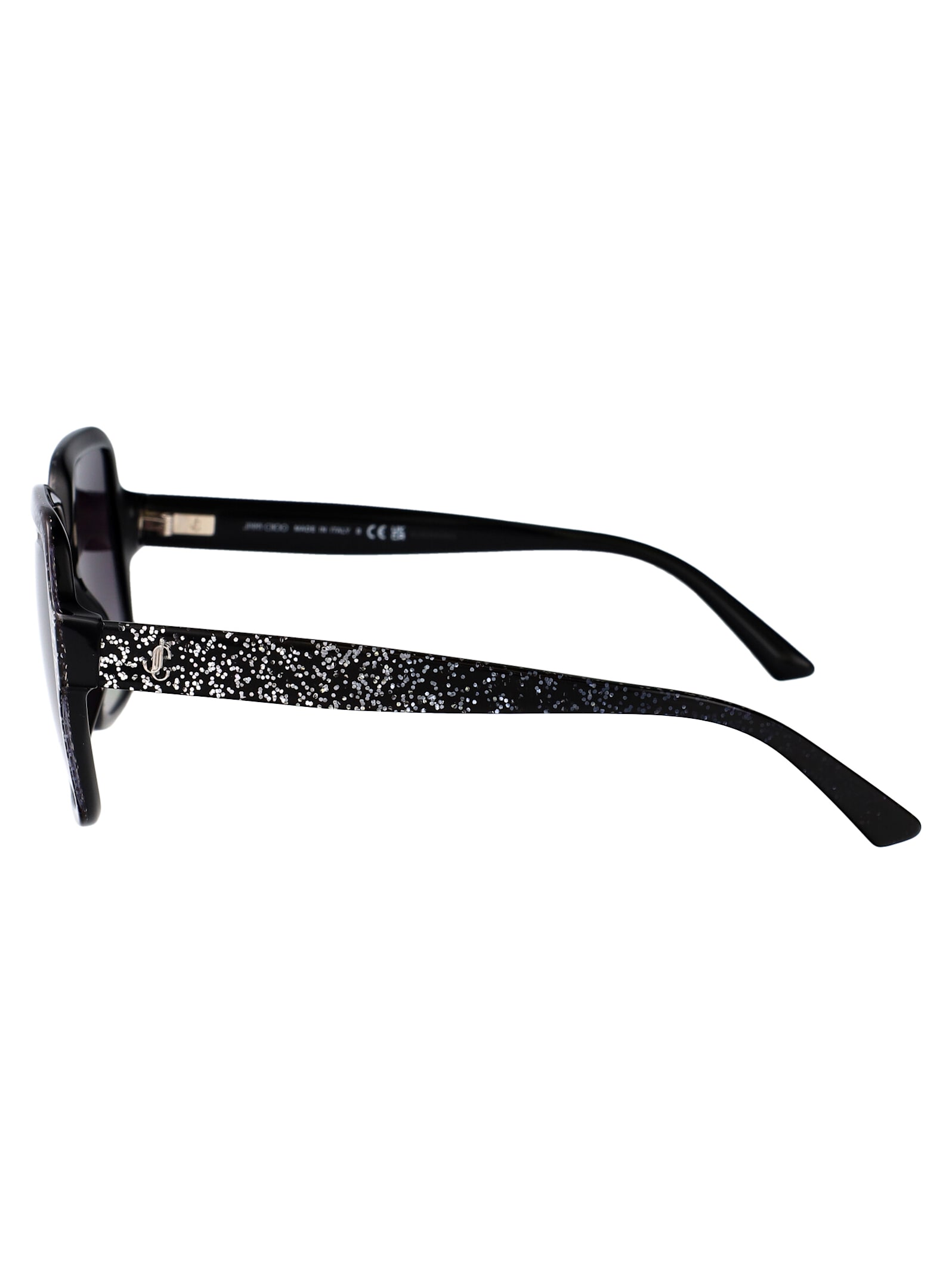 Jimmy Choo 0jc5005 Sunglasses In 50418g Black Gradient Glitter