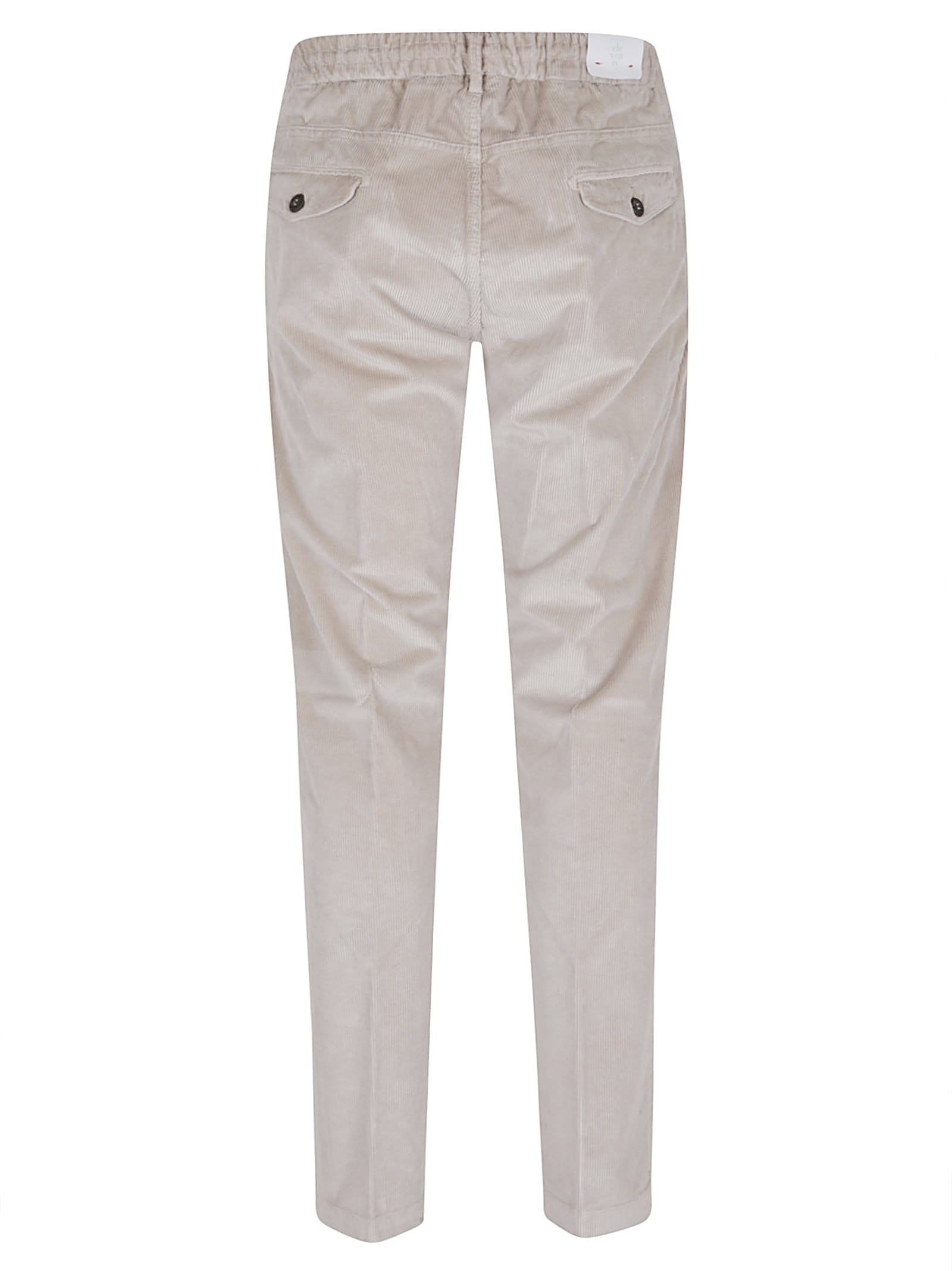 Eleventy Trousers With Drawstring Waist And Pockets In Gray