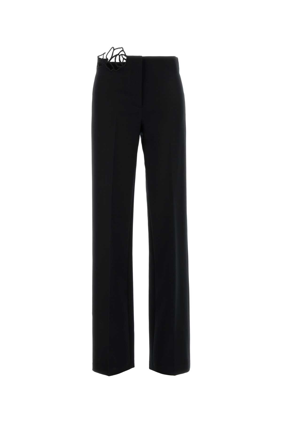 Black Stretch Crepe Pant