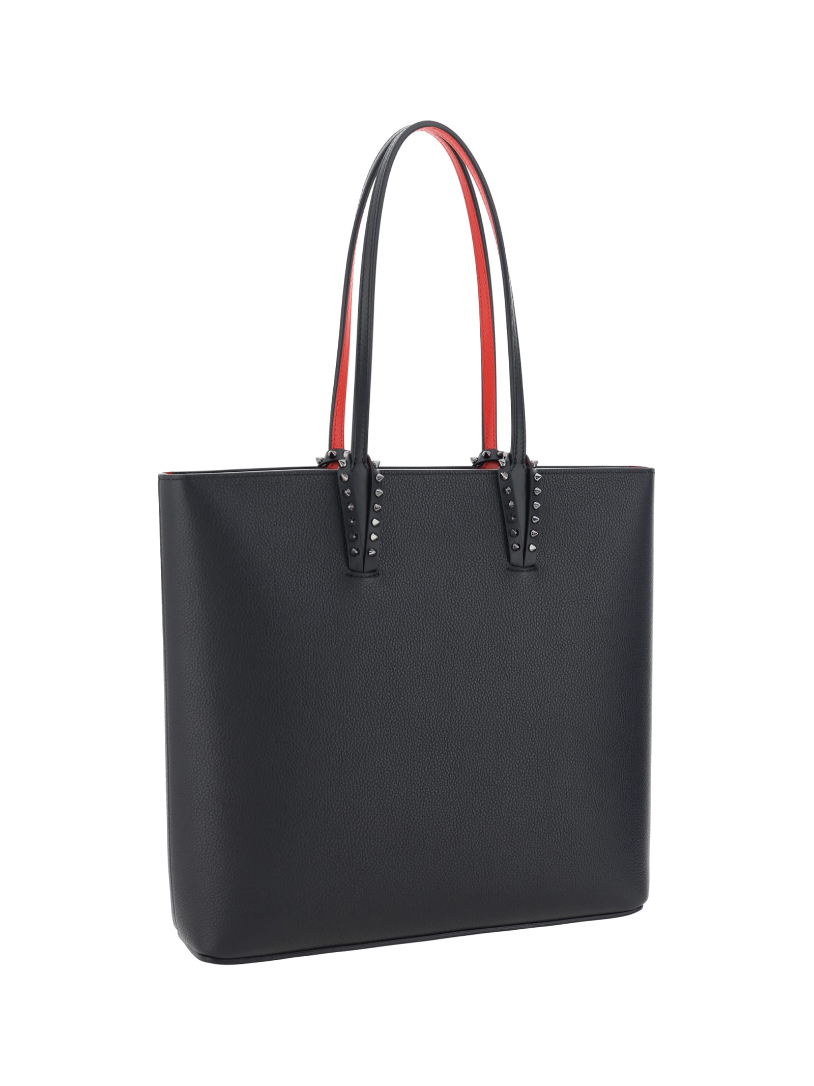 Christian Louboutin Cabata Zipped Ns Tote In Leather In Black