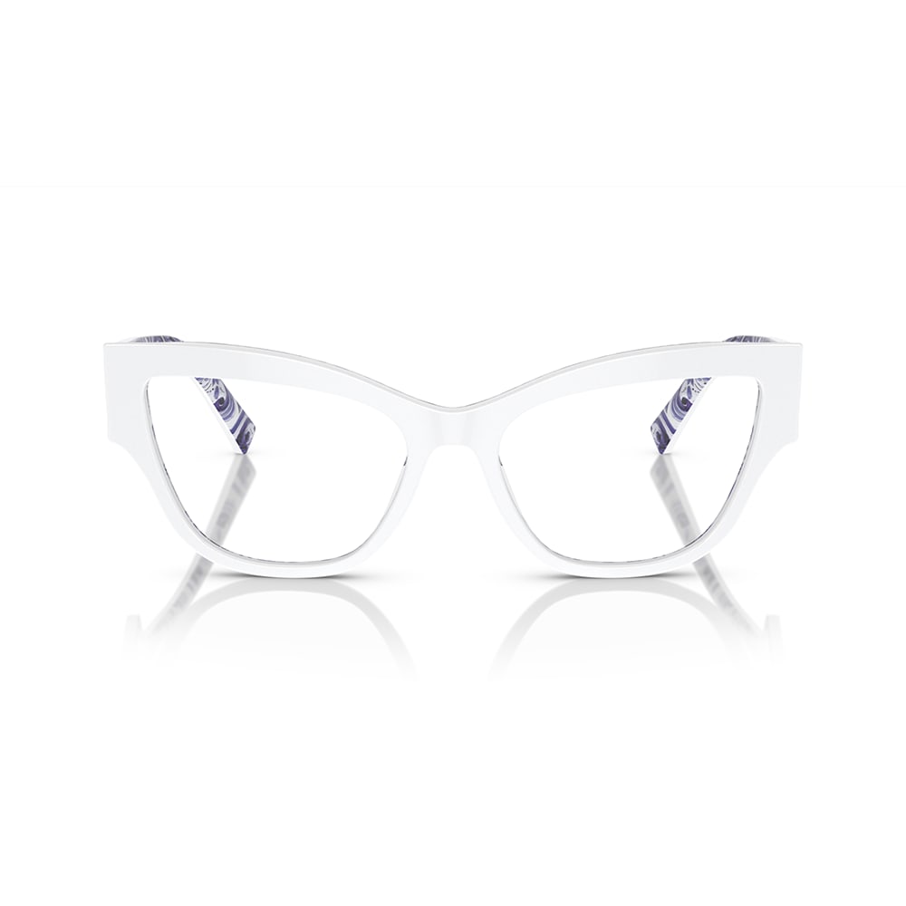 Shop Dolce &amp; Gabbana Eyewear Glasses In Bianco