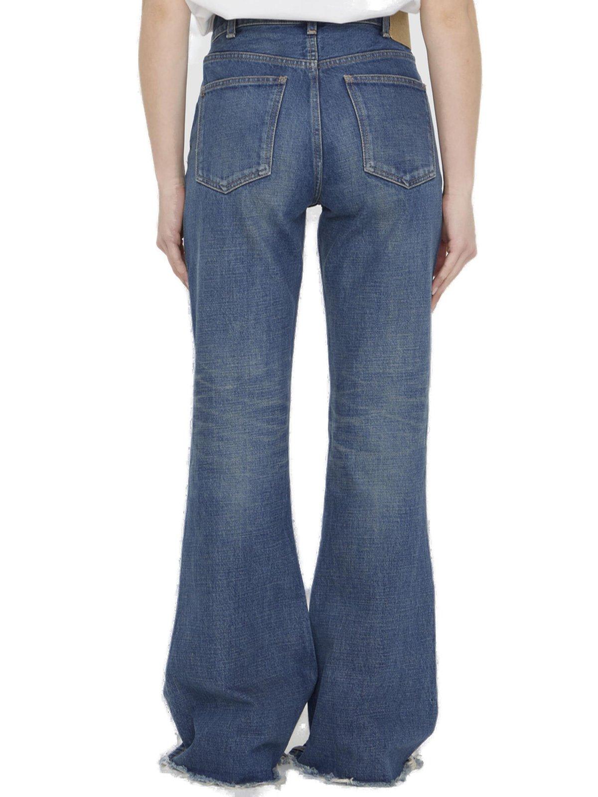 Shop Celine Marco Low-rise Jeans In Dark Union Wash