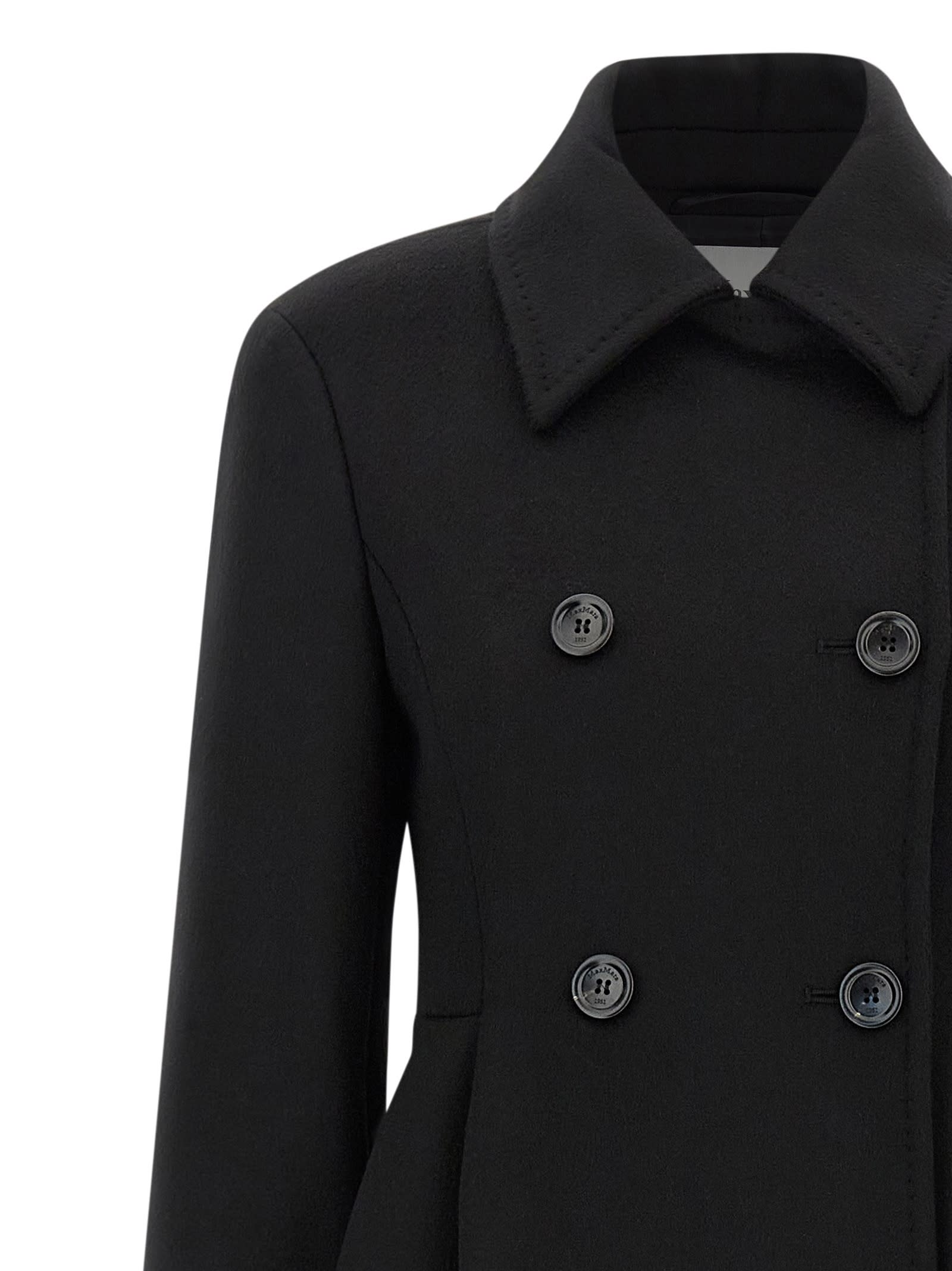 Max Mara Beati1234 Coat In Black