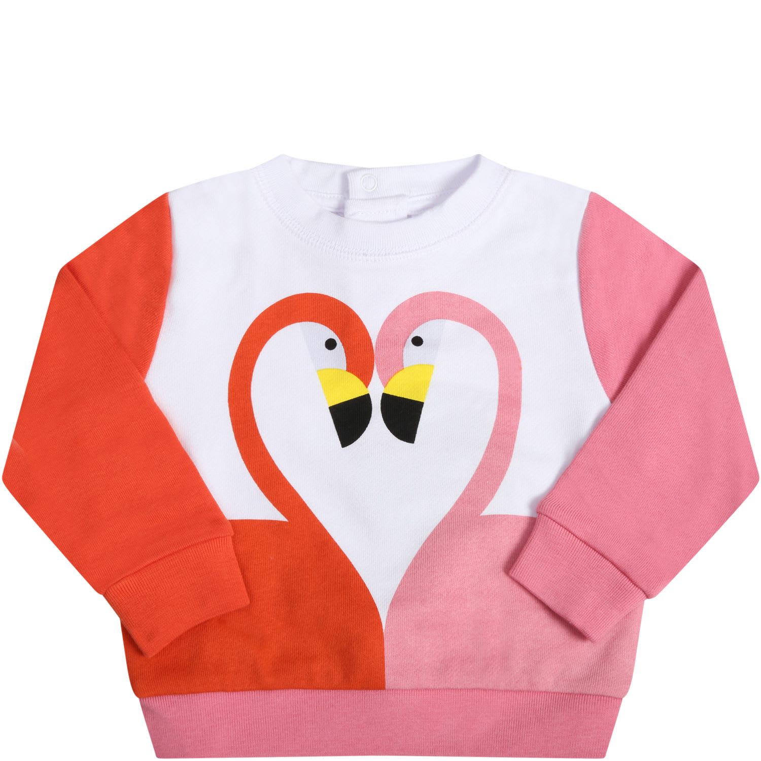 Stella McCartney Kids White Sweatshirt For Babygirl With