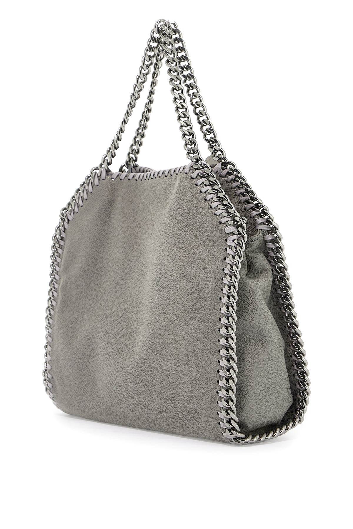 Shop Stella Mccartney Falabella Mini Tote Bag In Light Grey (grey)