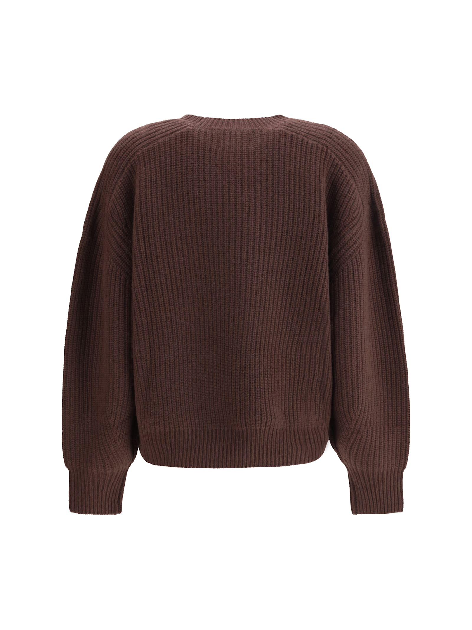 Loulou Studio Ribbed Cashmere Sweater In Brown
