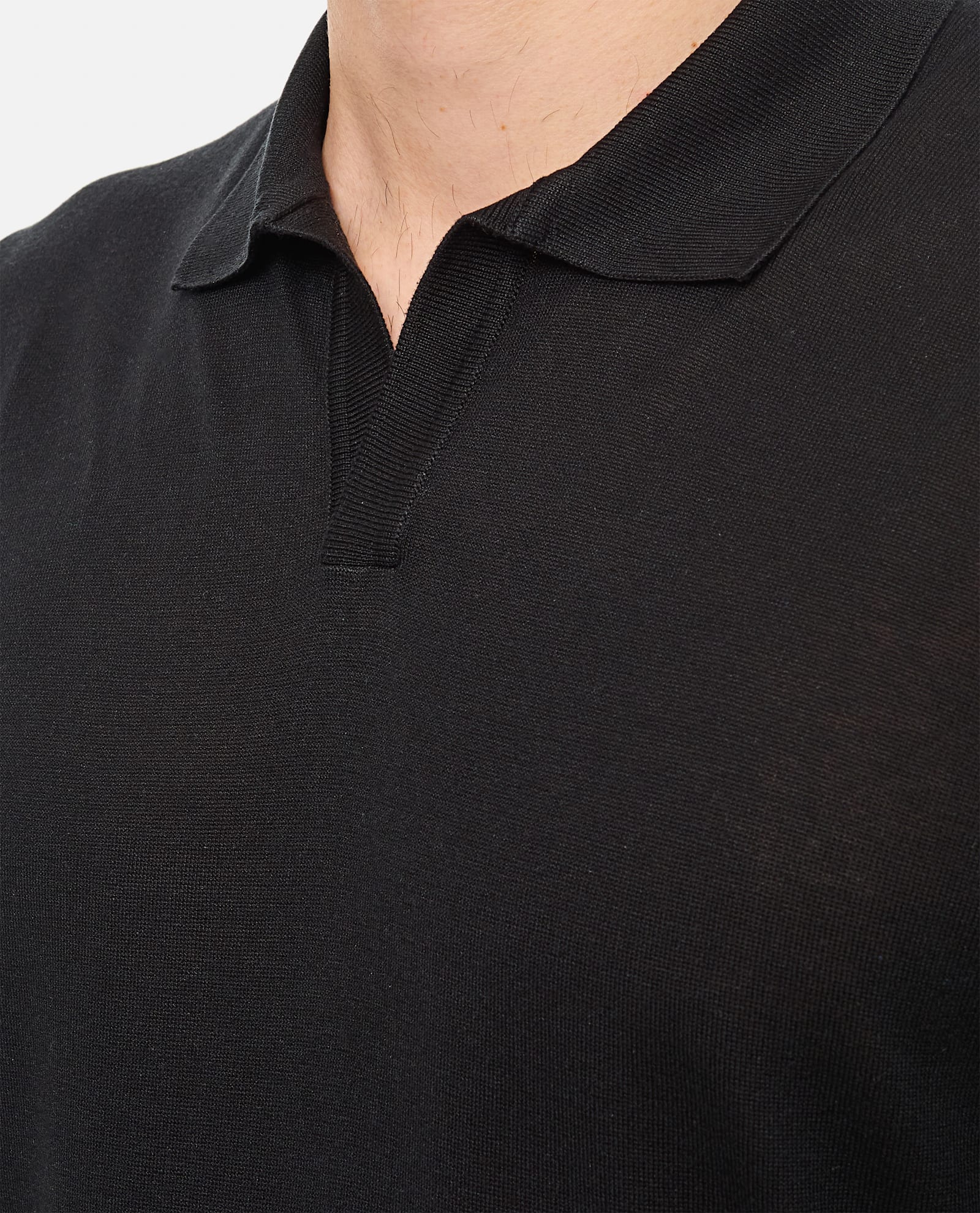Shop Tagliatore Polo In Black