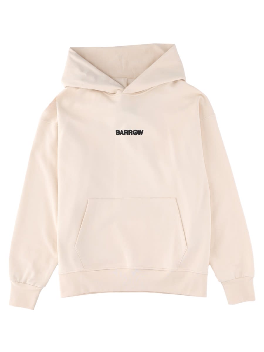 Barrow Sweatshirt With Print In Neutral