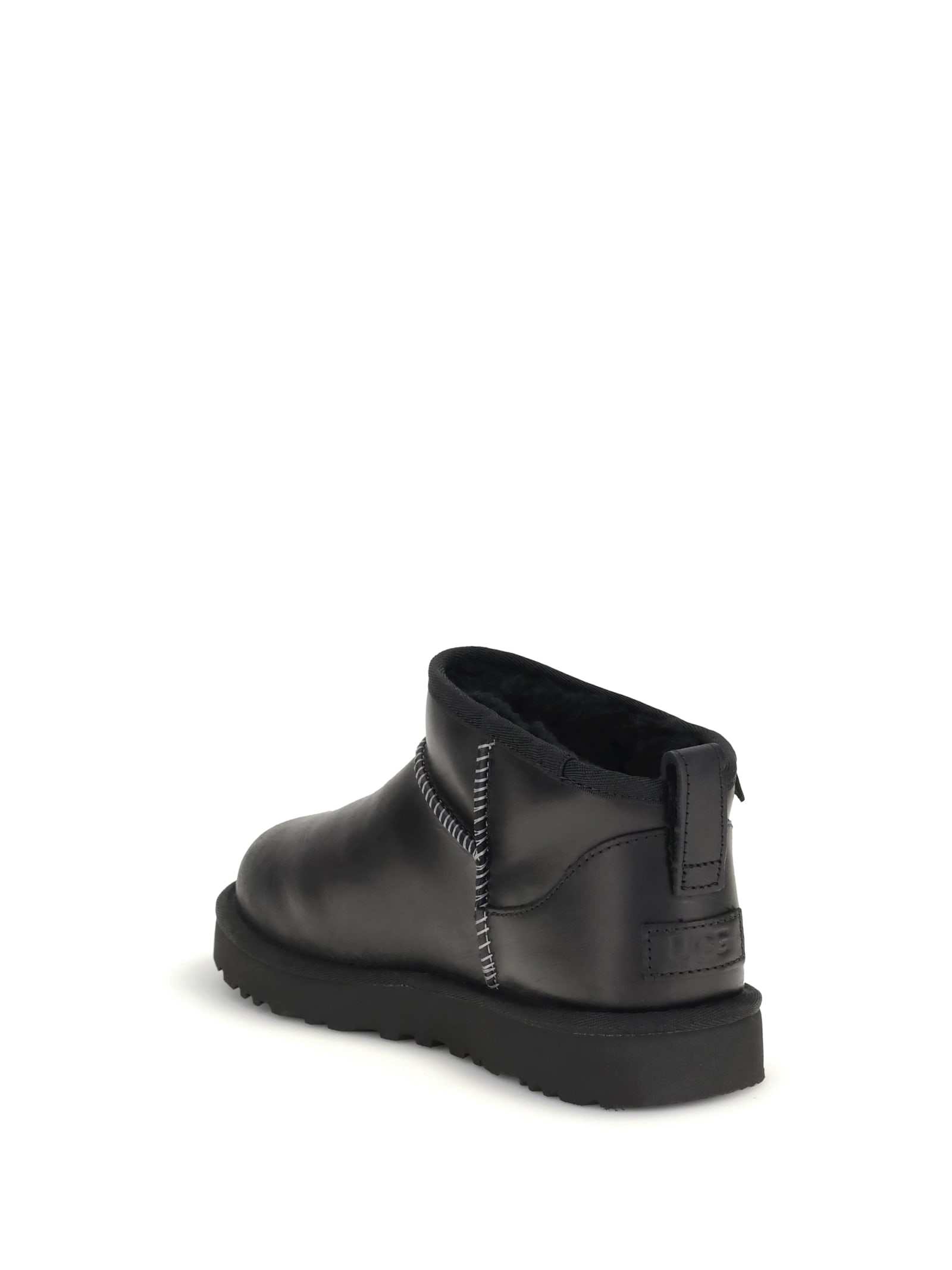 Ugg Classic Ultra Mini Ankle Boots In Black