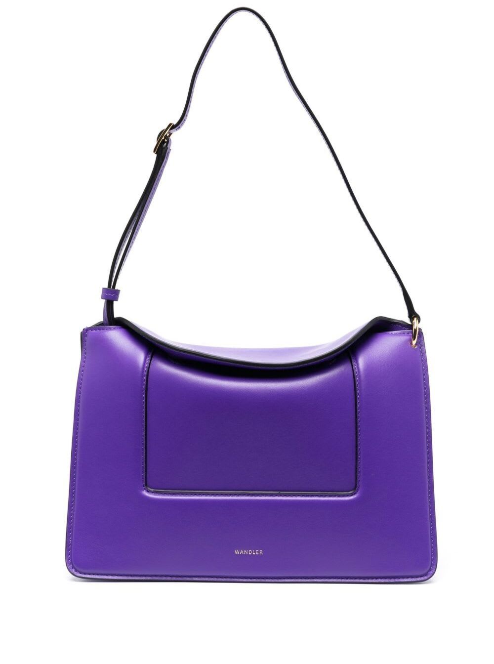 Wandler Penelope leather shoulder bag - Purple
