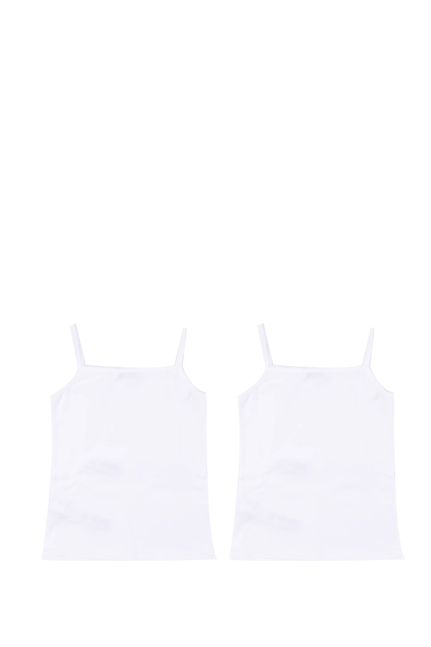 Shop Dolce & Gabbana Bi-pack Short Sleeve Tank Top In Jersey In White