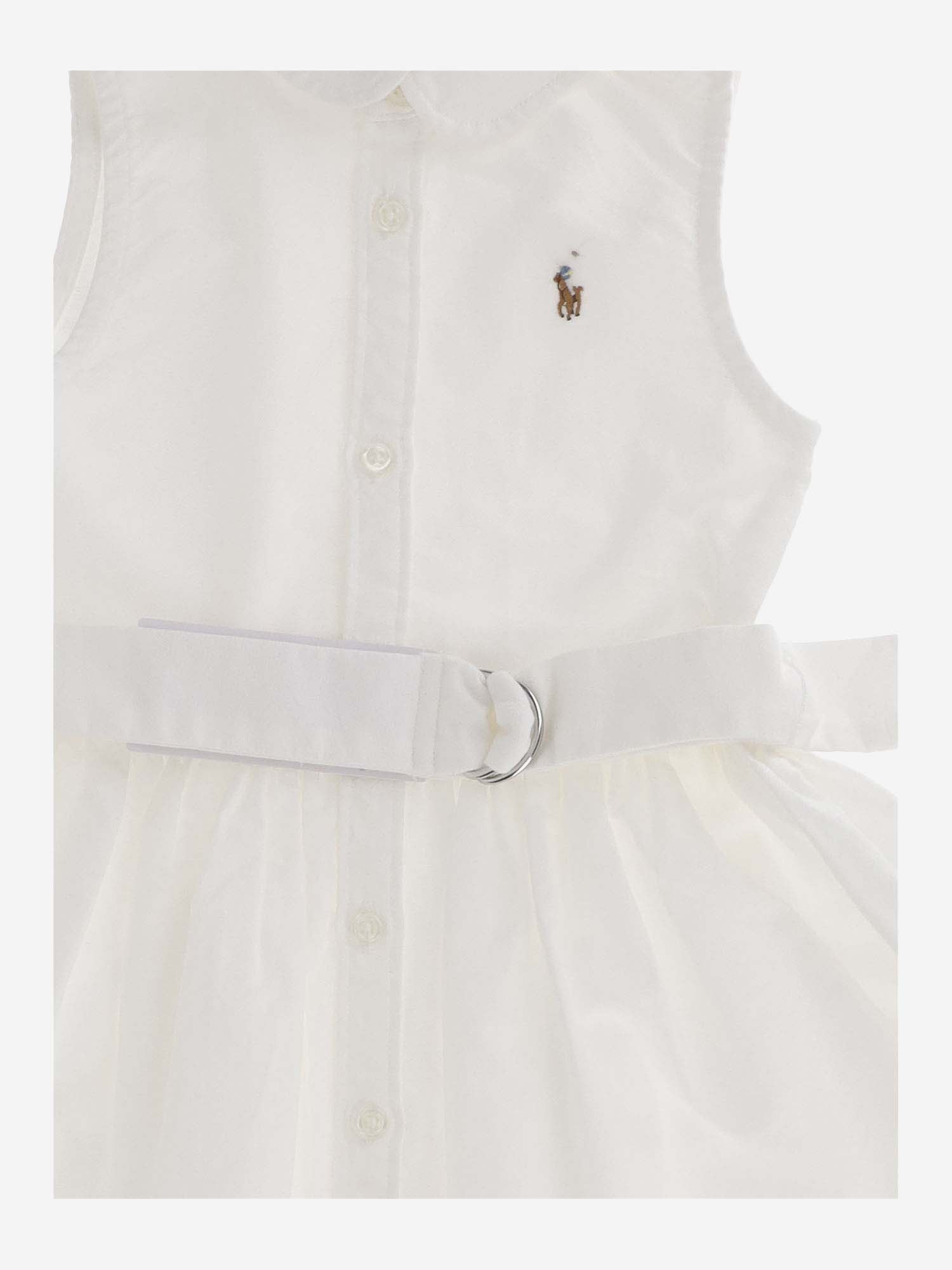 Shop Polo Ralph Lauren Cotton Two-piece Set With Logo In White