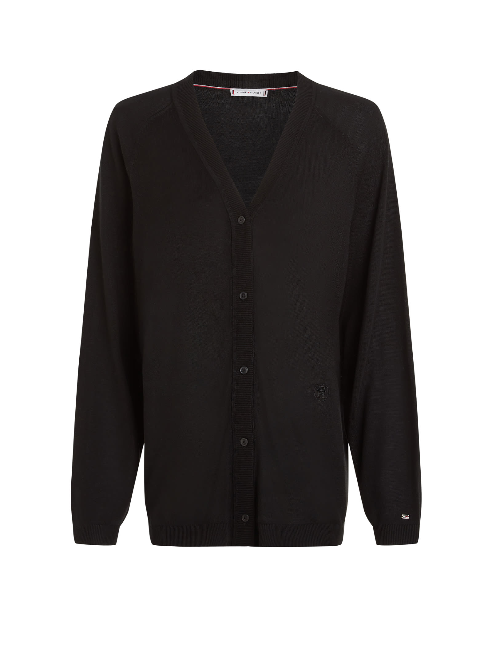 Black Cardigan With Buttons