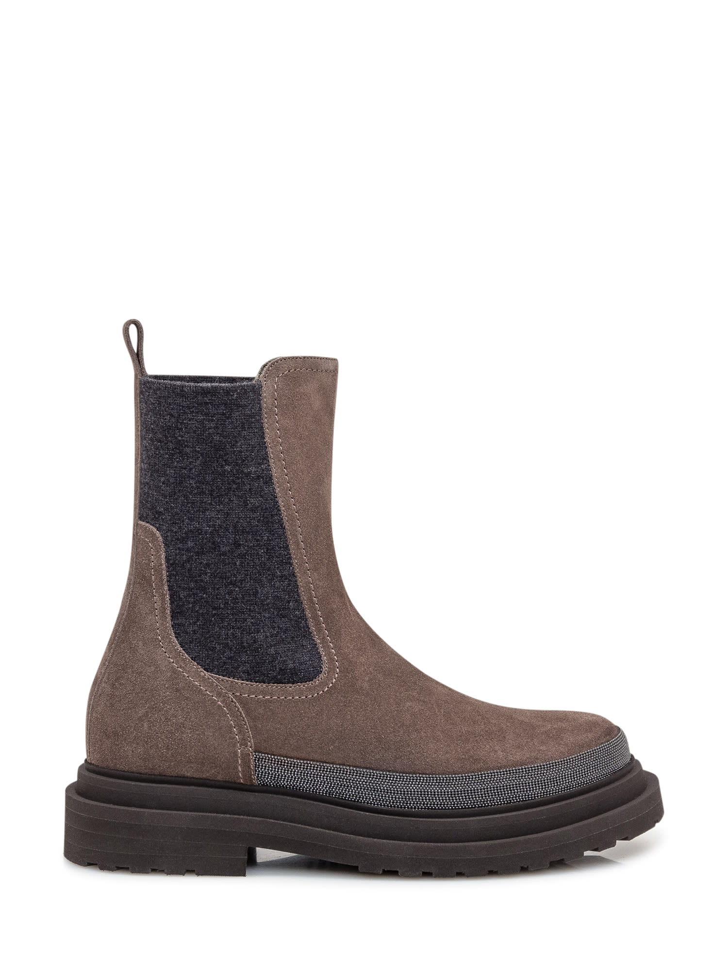 Shop Brunello Cucinelli Chealse Boot In Torba