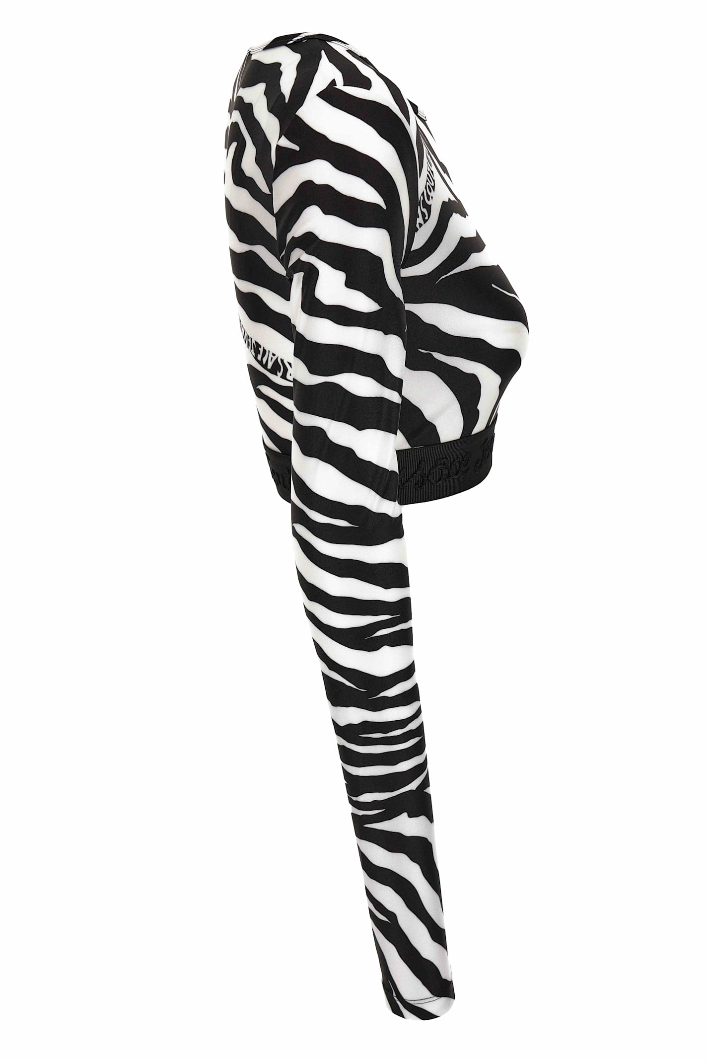Versace Jeans Couture Zebra-print T-shirt In Black