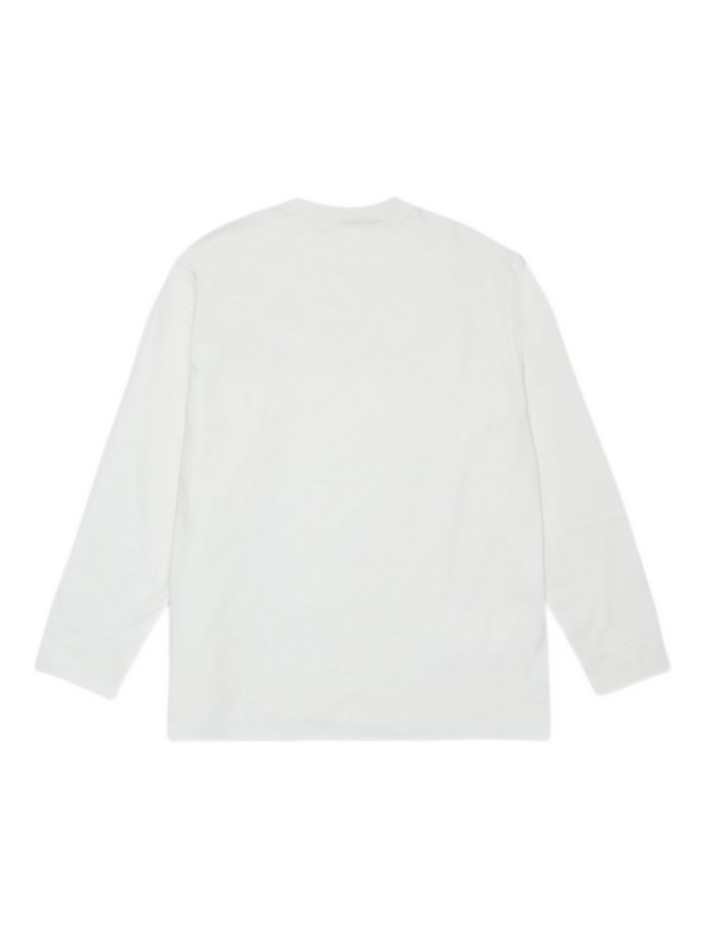 Marni Kids White Crew-neck Long-sleeve T-shirt In White