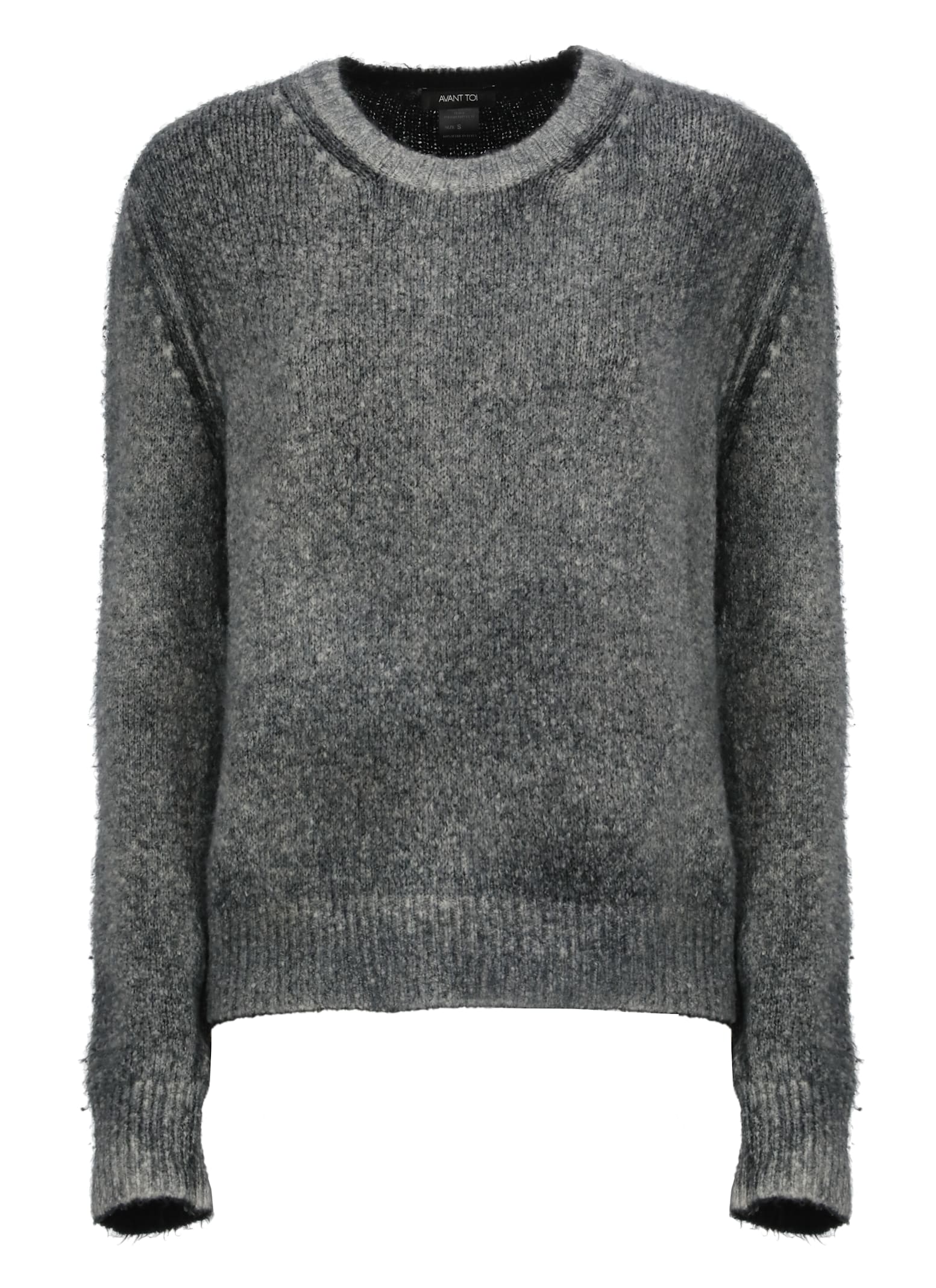 Shop Avant Toi Cotton Sweater In Grey