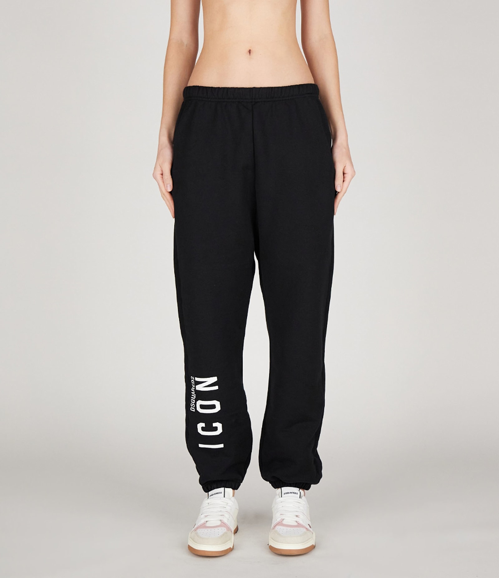 Shop Dsquared2 Pants In Black-white