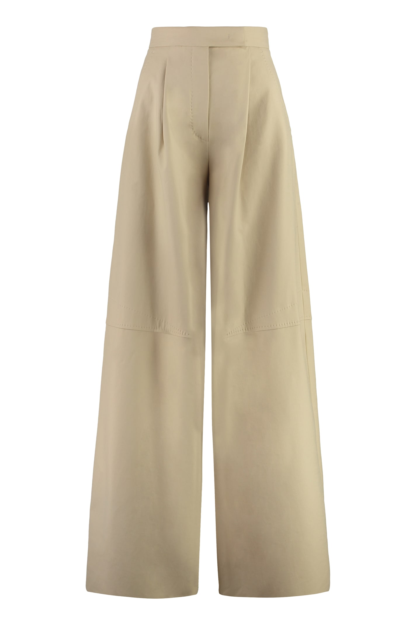 Shop Max Mara Avoriaz Wide Leg Trousers In Camel