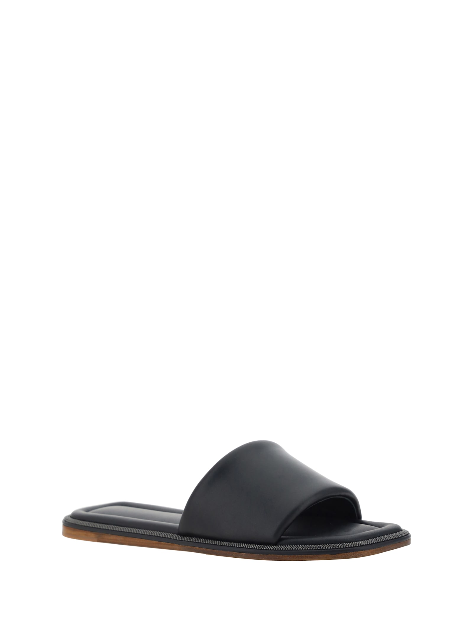 Shop Brunello Cucinelli Sandals In Nero